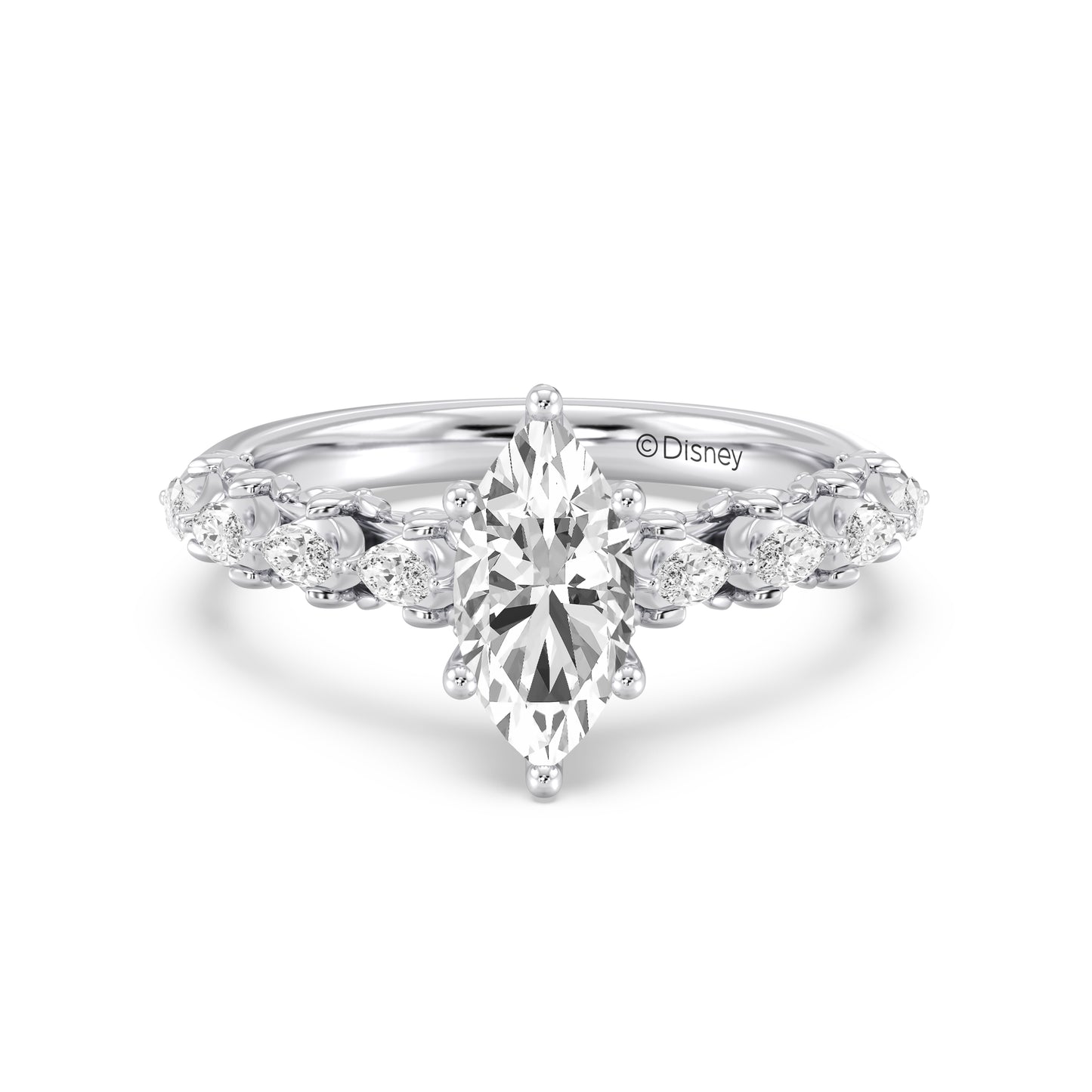 Enchanted Star Lab Grown Diamond 14K Gold Rapunzel Flower Engagement Ring