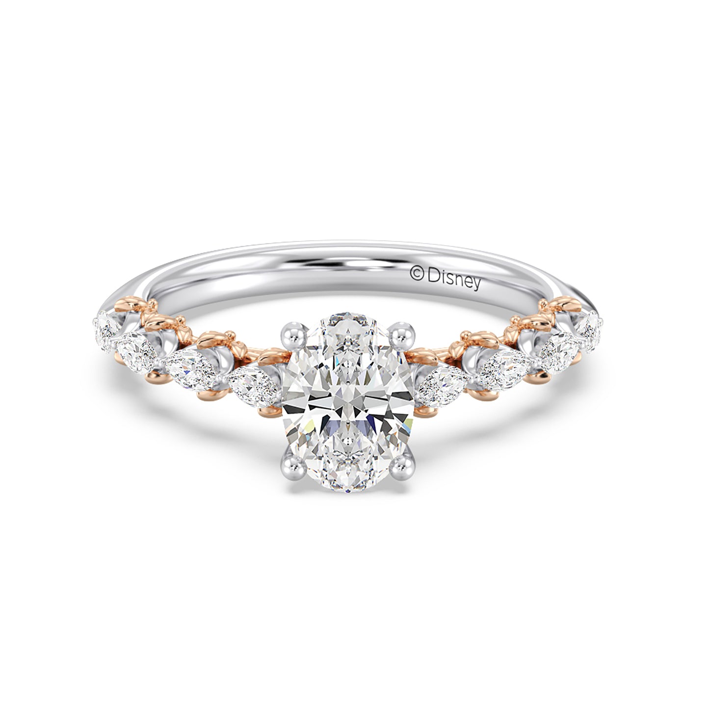 Enchanted Star Lab Grown Diamond 14K Gold Rapunzel Magic Flower Engagement Ring