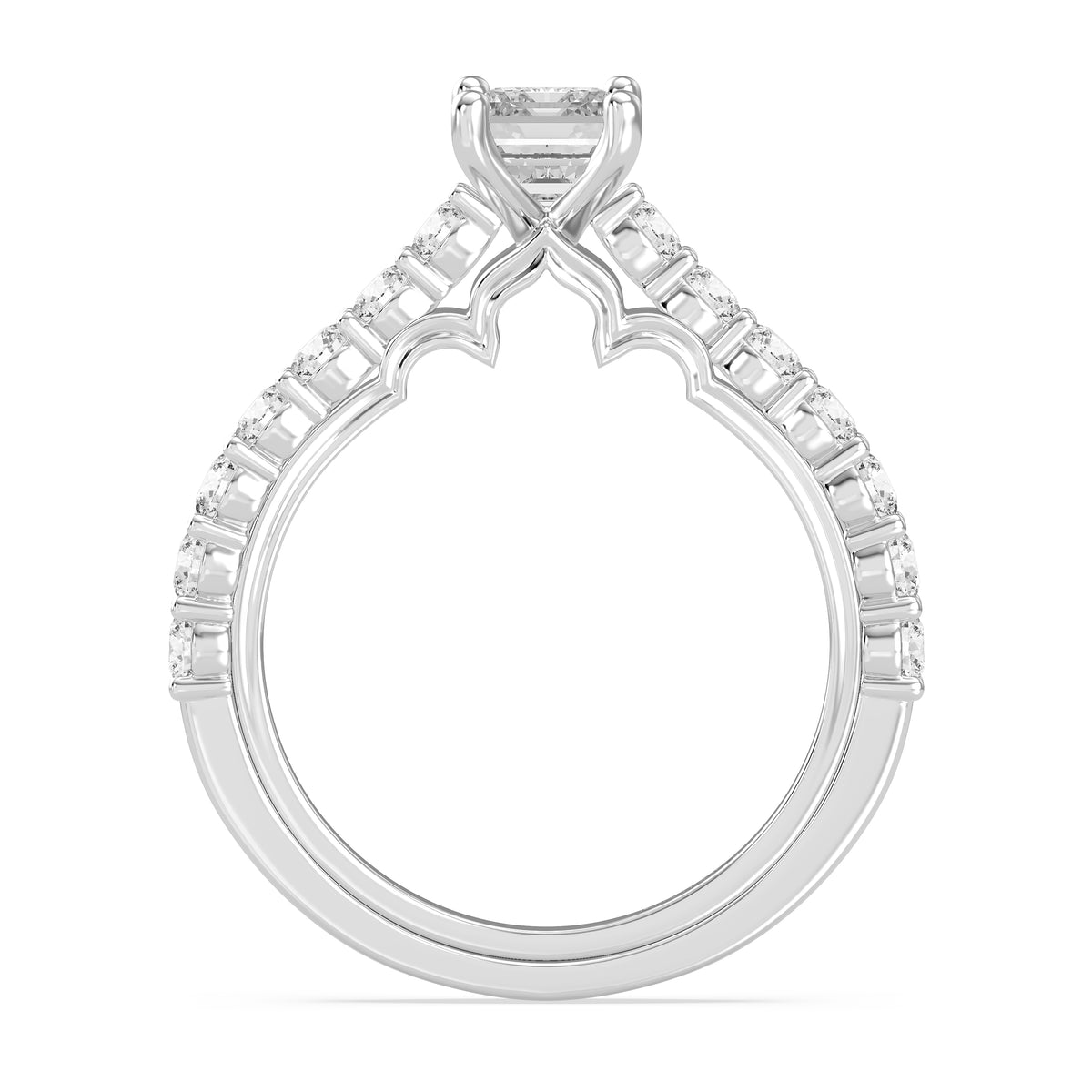 Enchanted Star Lab Grown Diamond 14K Gold Jasmine Arabesque Engagement Ring