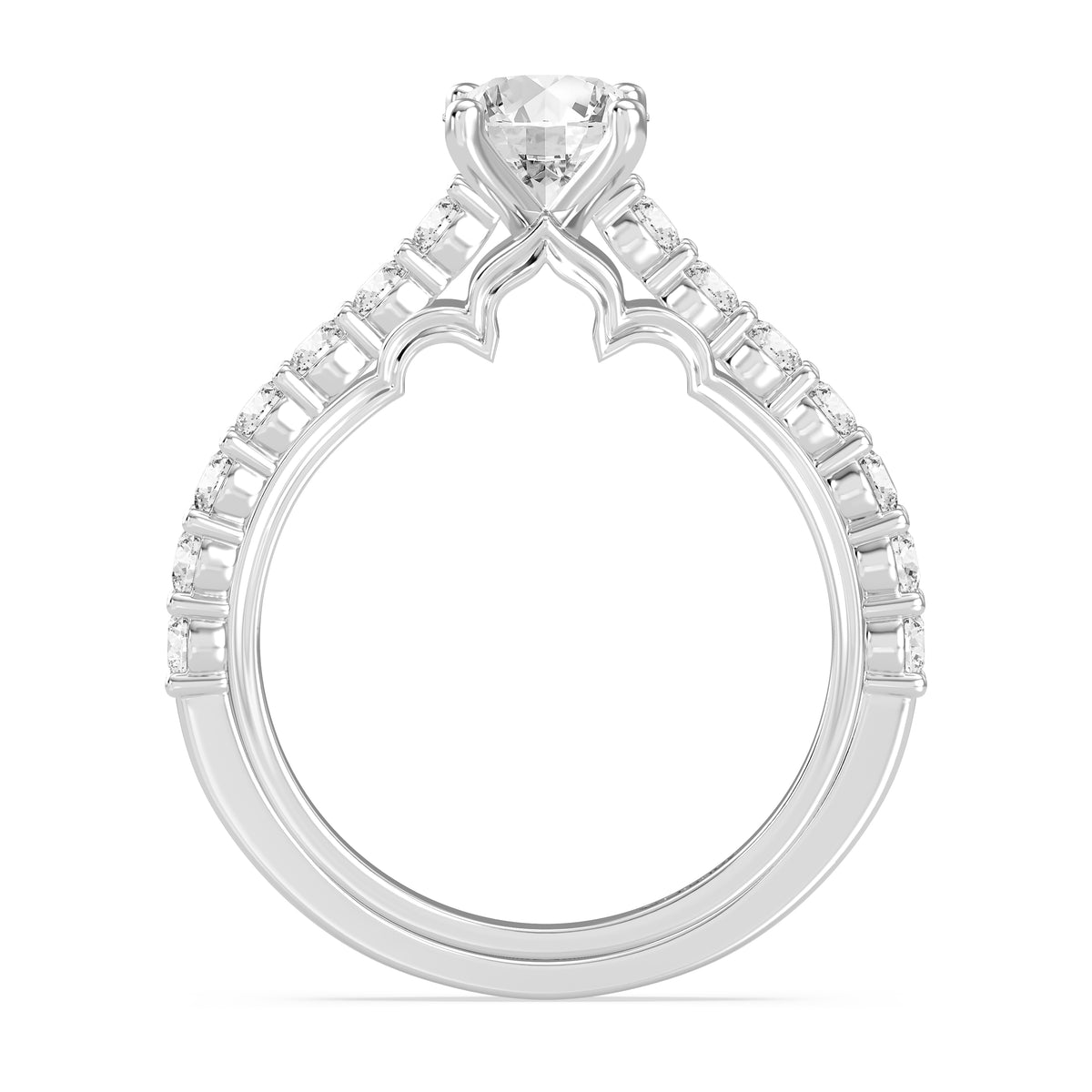 Enchanted Star Lab Grown Diamond 14K Gold Jasmine Arabesque Engagement Ring