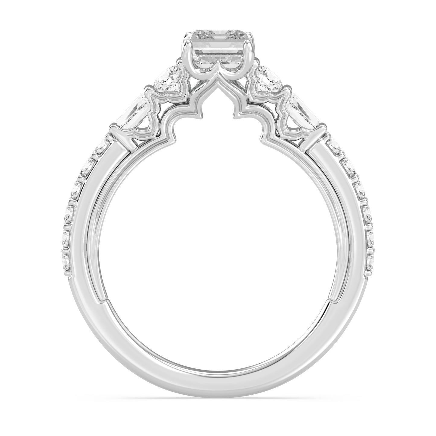 Enchanted Star Lab Grown Diamond 14K Gold Jasmine Three Prong Engagement Ring