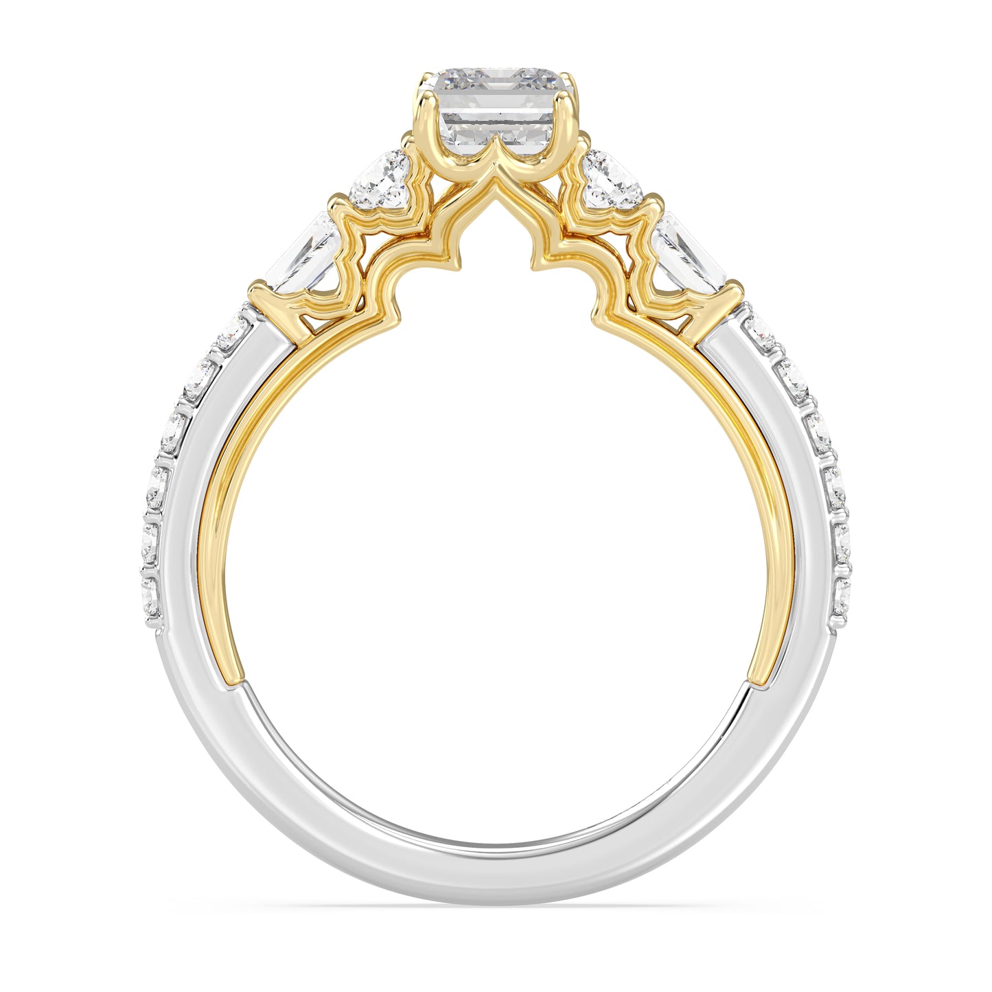 Enchanted Star Lab Grown Diamond 14K Gold Jasmine Three Prong Engagement Ring