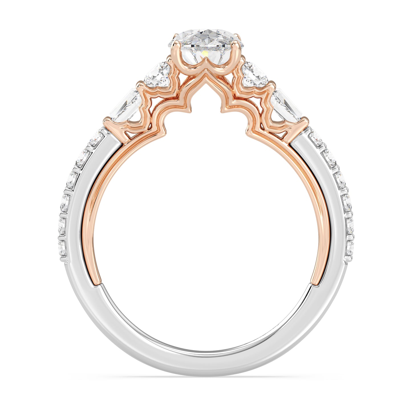 Enchanted Star Lab Grown Diamond 14K Gold Jasmine Three Prong Engagement Ring
