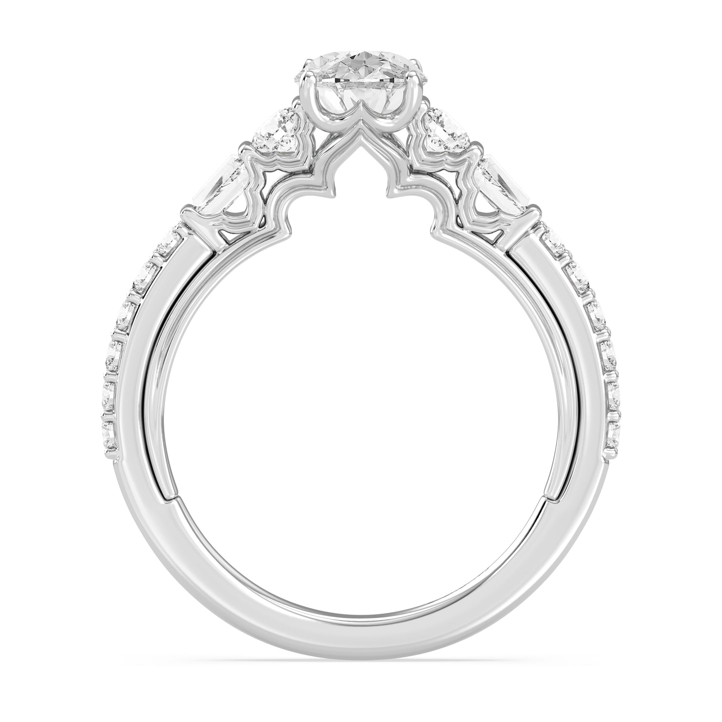 Enchanted Star Lab Grown Diamond 14K Gold Jasmine Three Prong Engagement Ring