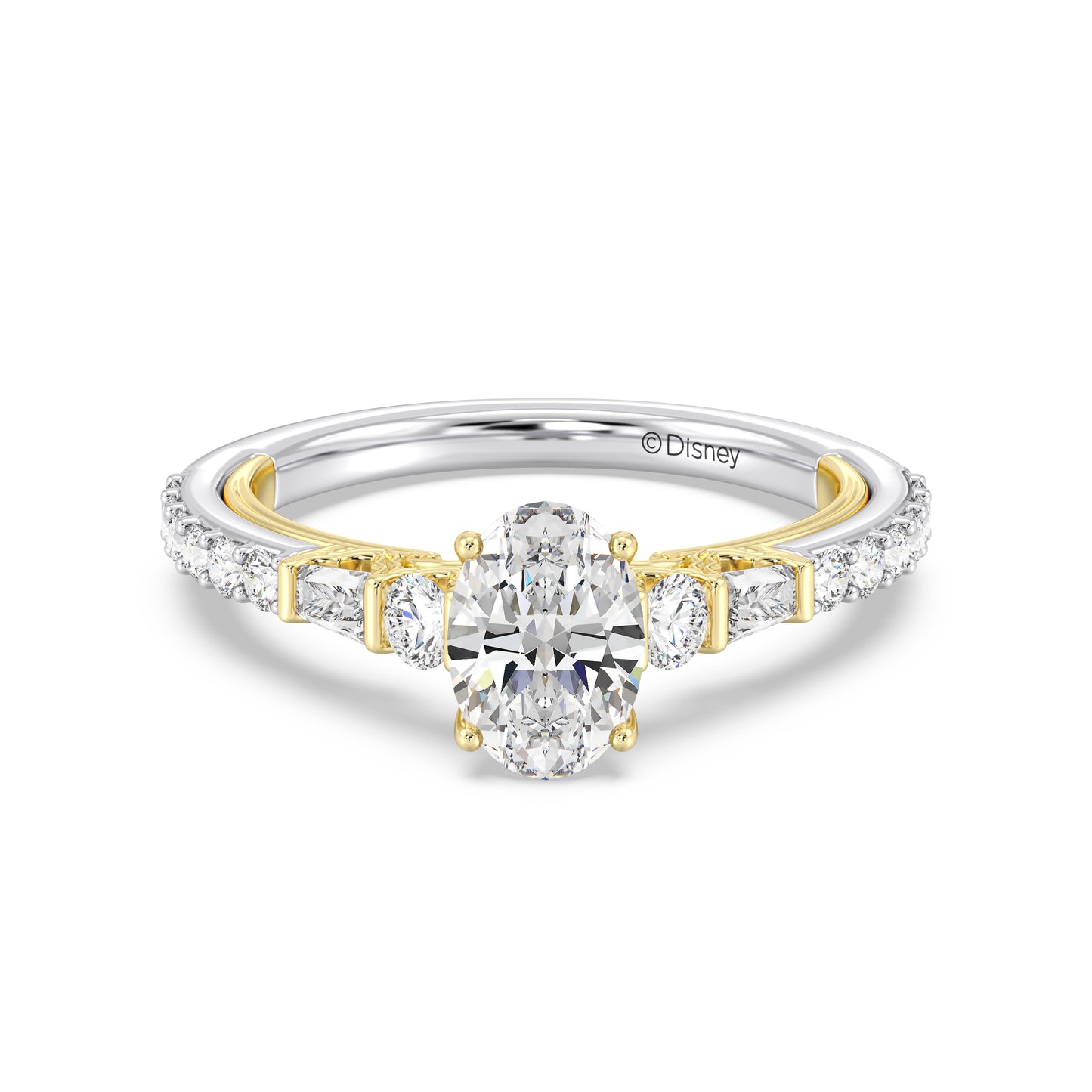 Enchanted Star Lab Grown Diamond 14K Gold Jasmine Three Prong Engagement Ring