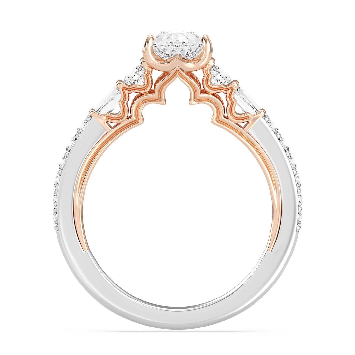 Enchanted Star Lab Grown Diamond 14K Gold Jasmine Three Prong Engagement Ring
