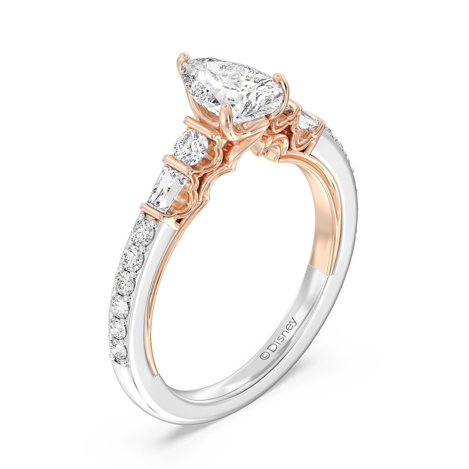 Three prong sales engagement ring
