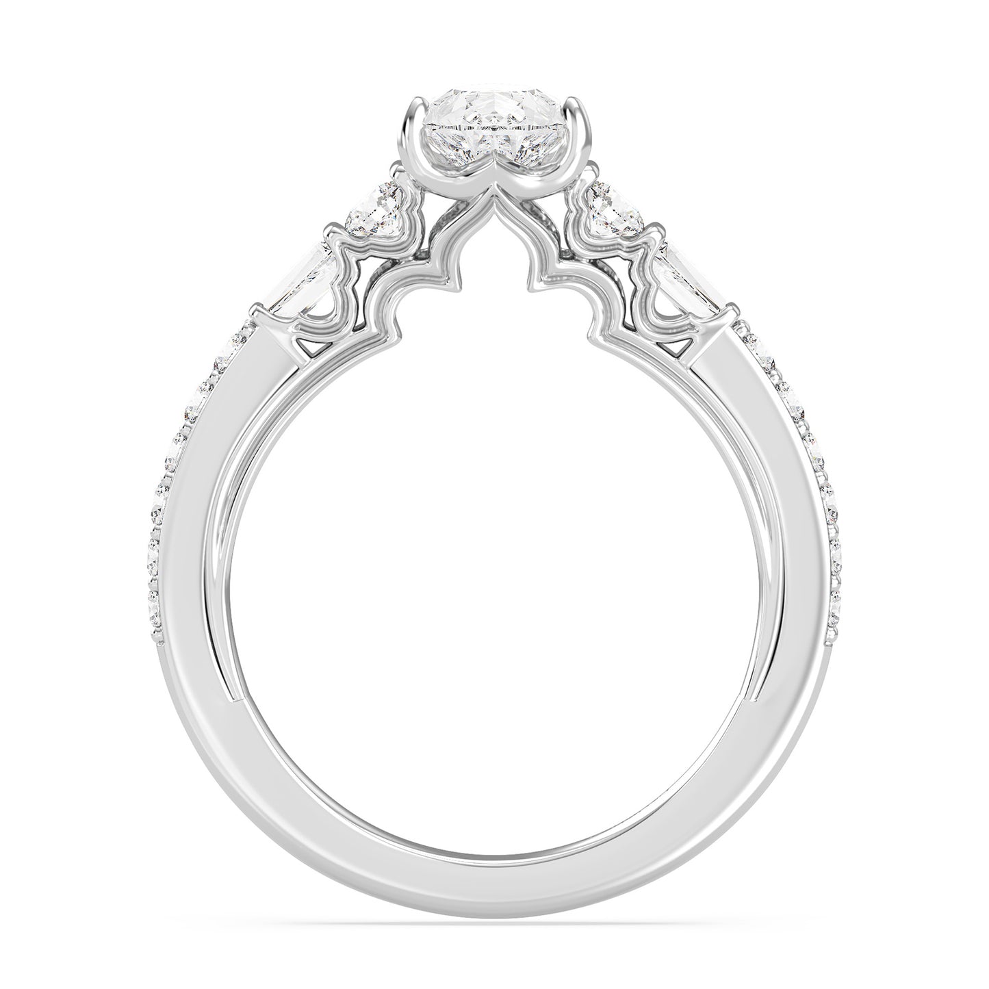 Enchanted Star Lab Grown Diamond 14K Gold Jasmine Three Prong Engagement Ring
