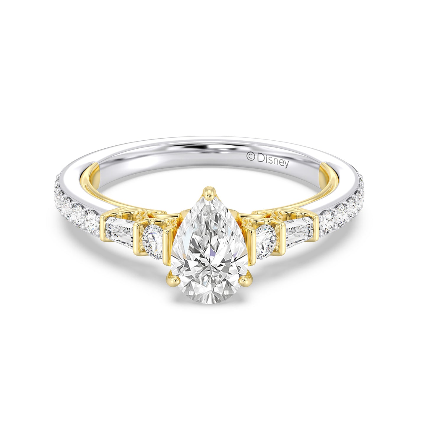 Enchanted Star Lab Grown Diamond 14K Gold Jasmine Three Prong Engagement Ring
