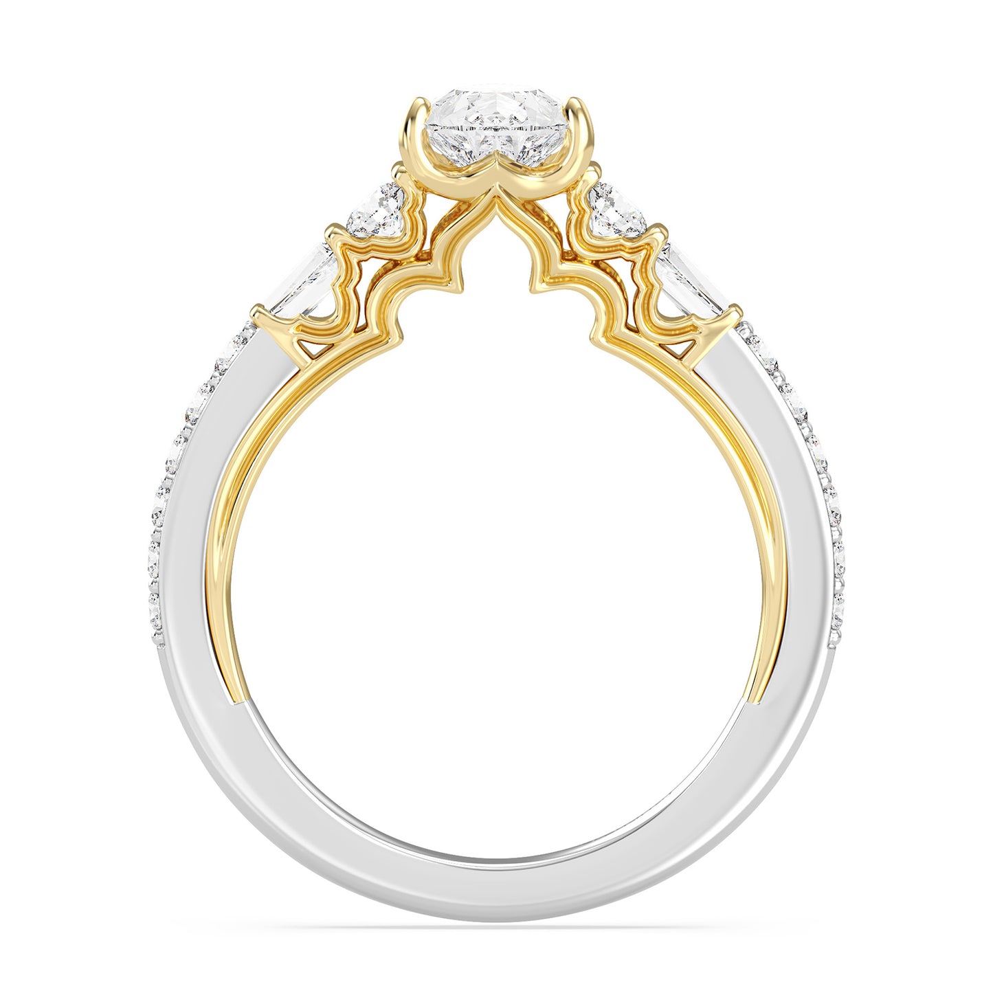 Enchanted Star Lab Grown Diamond 14K Gold Jasmine Three Prong Engagement Ring