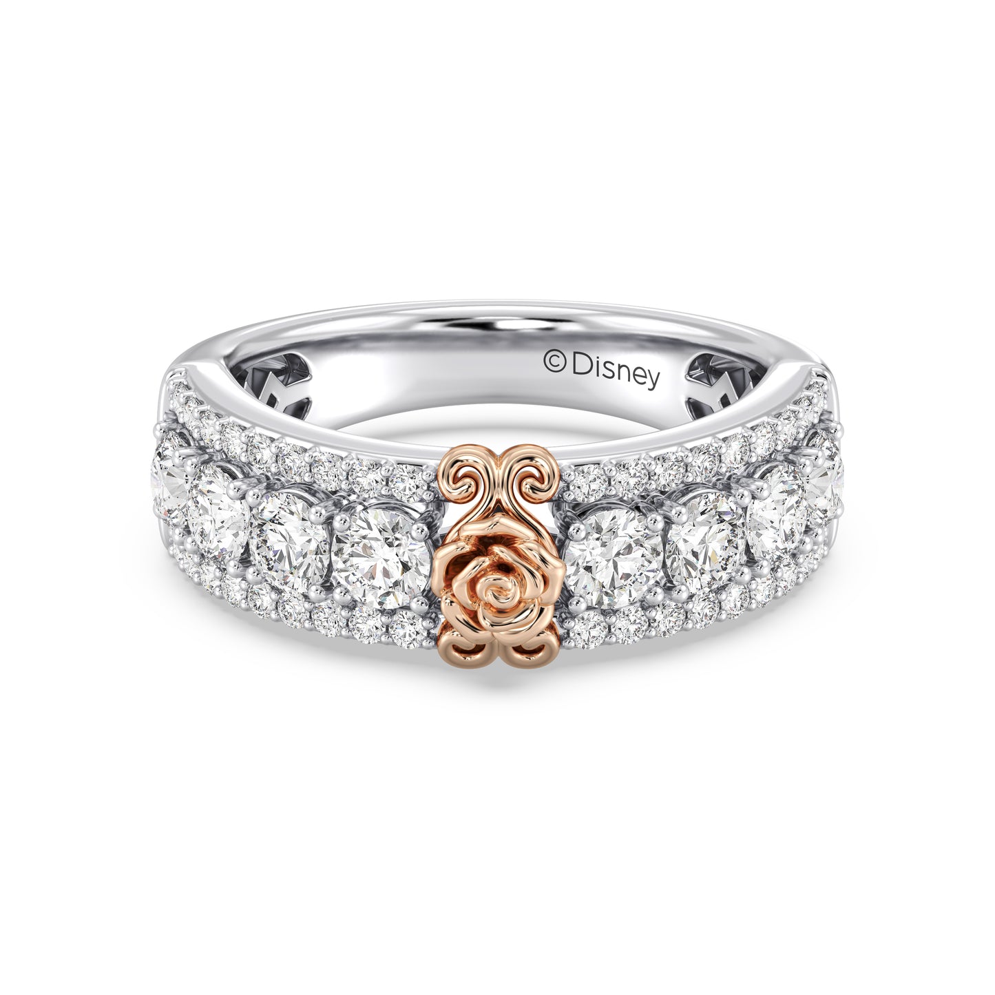 Enchanted Star Lab Grown Diamonds Belle Rose Anniversary Band