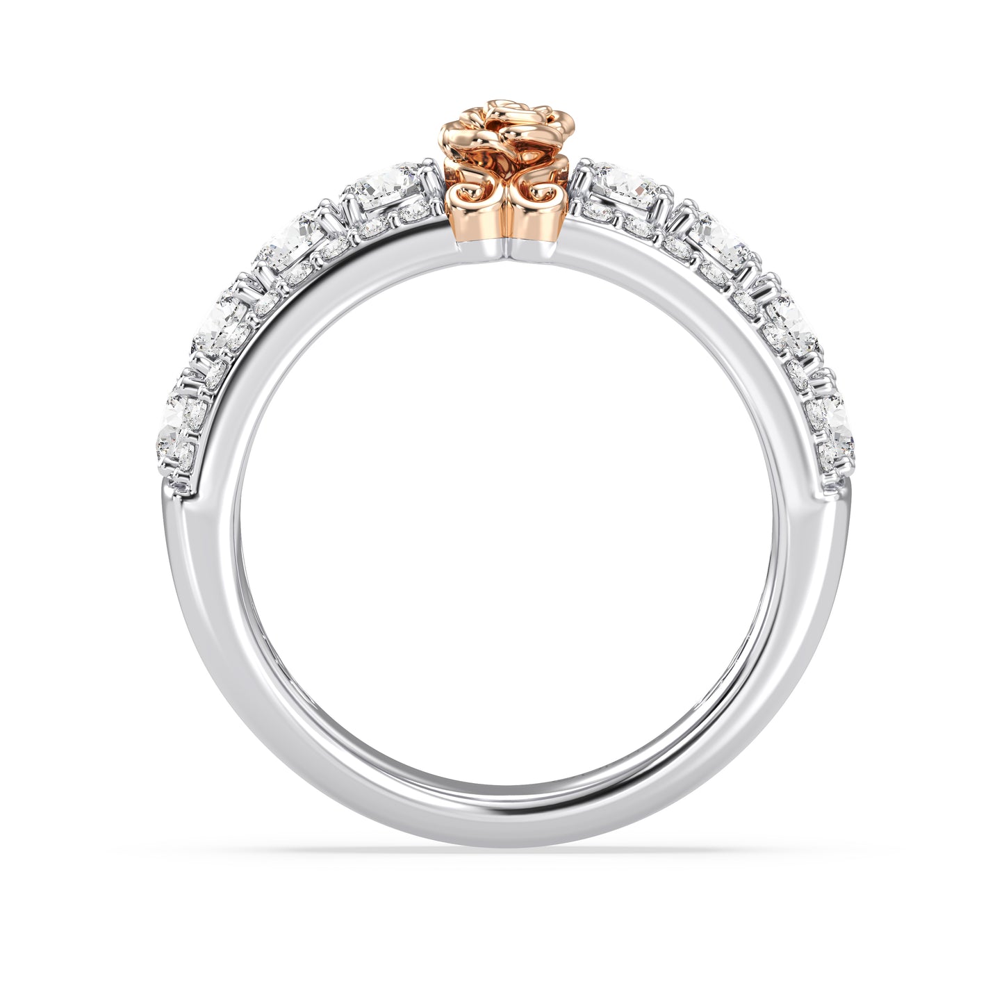 Enchanted Star Lab Grown Diamonds Belle Rose Anniversary Band