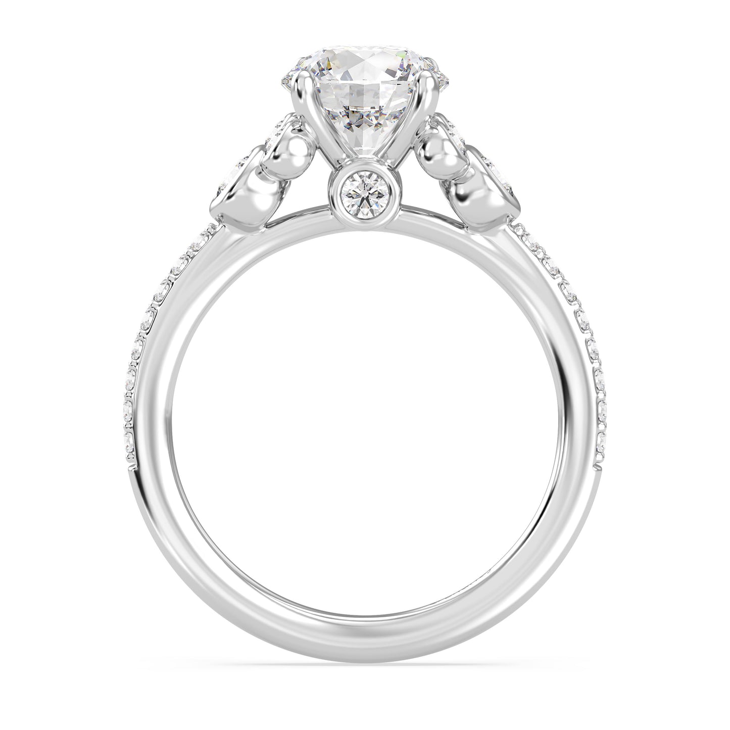 Disney Jewels Lab Grown Diamonds and 14K Gold Disney's Mickey Mouse Engagement Ring