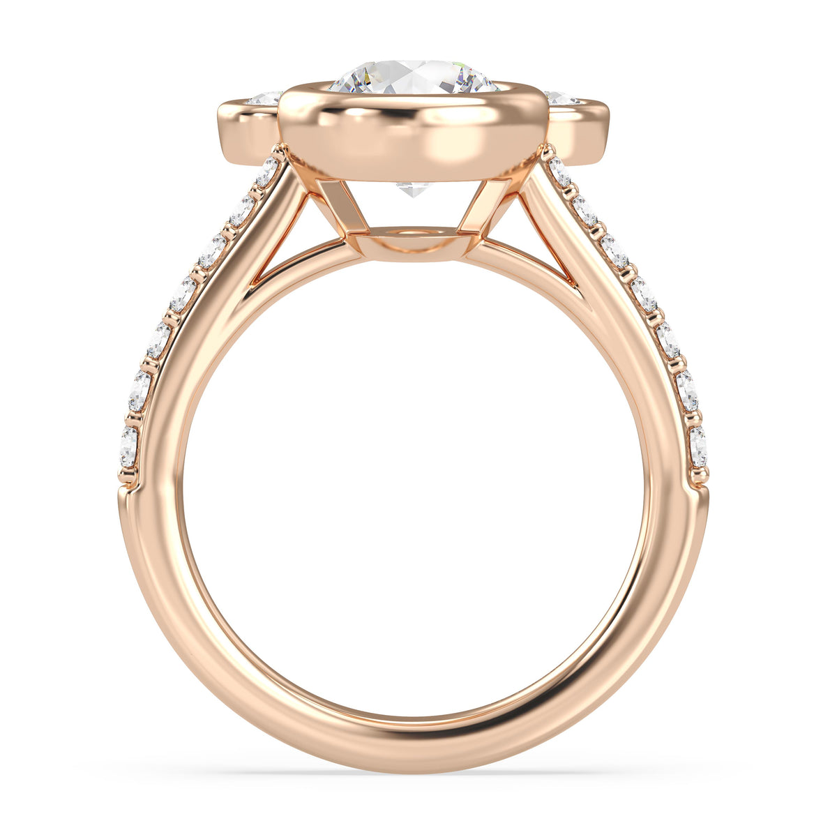 Disney Jewels Lab Grown Diamonds and 14K Gold Disney's Mickey Mouse Engagement Ring