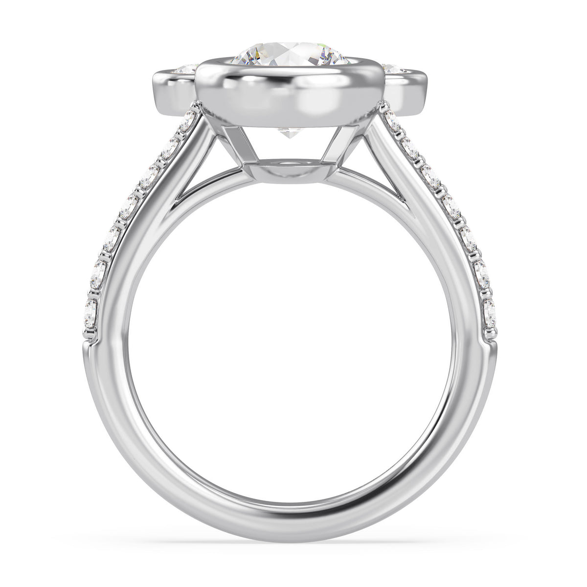 Disney Jewels Lab Grown Diamonds and 14K Gold Disney's Mickey Mouse Engagement Ring