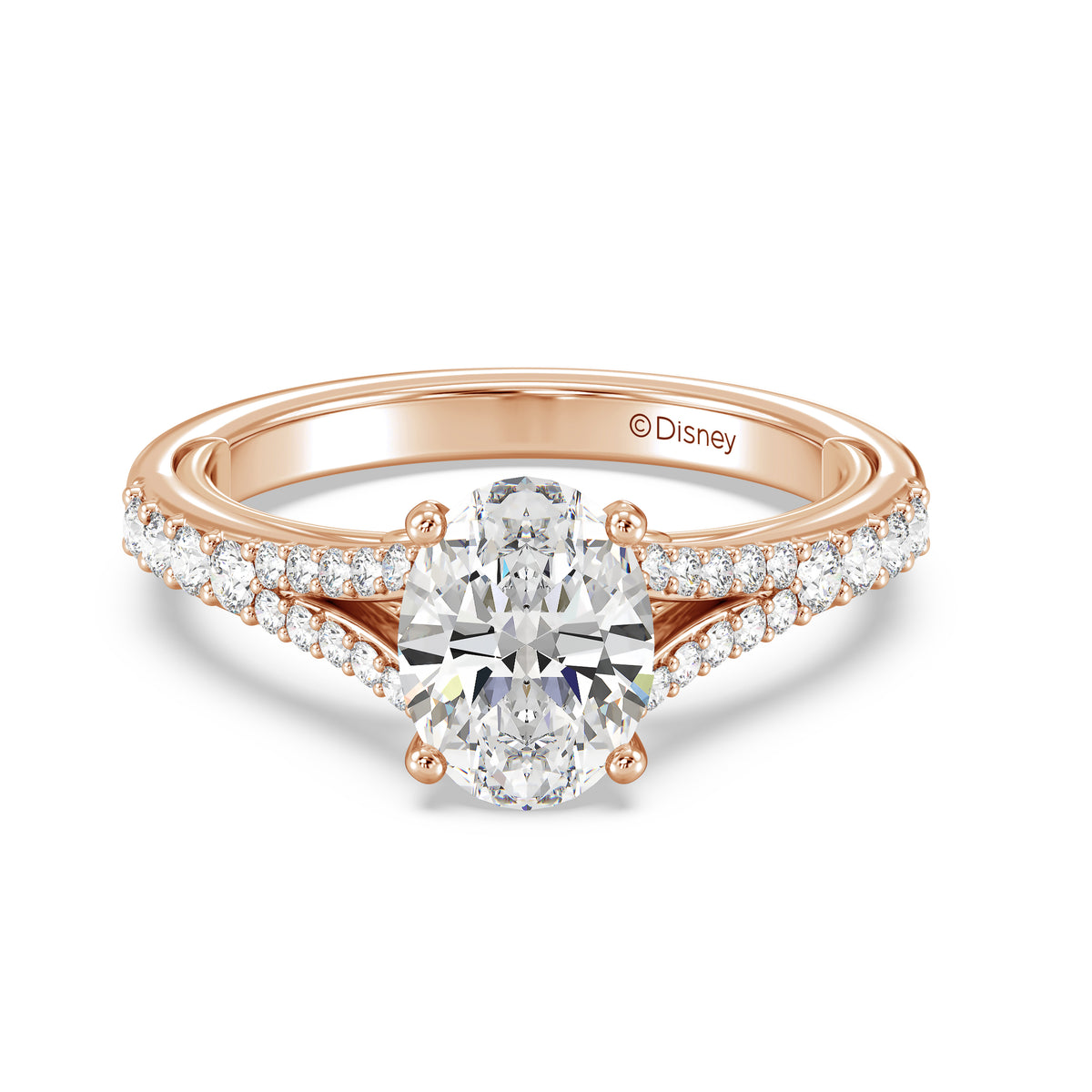 Disney Jewels Lab Grown Diamonds and 14K Gold Disney's Mickey Mouse Engagement Ring