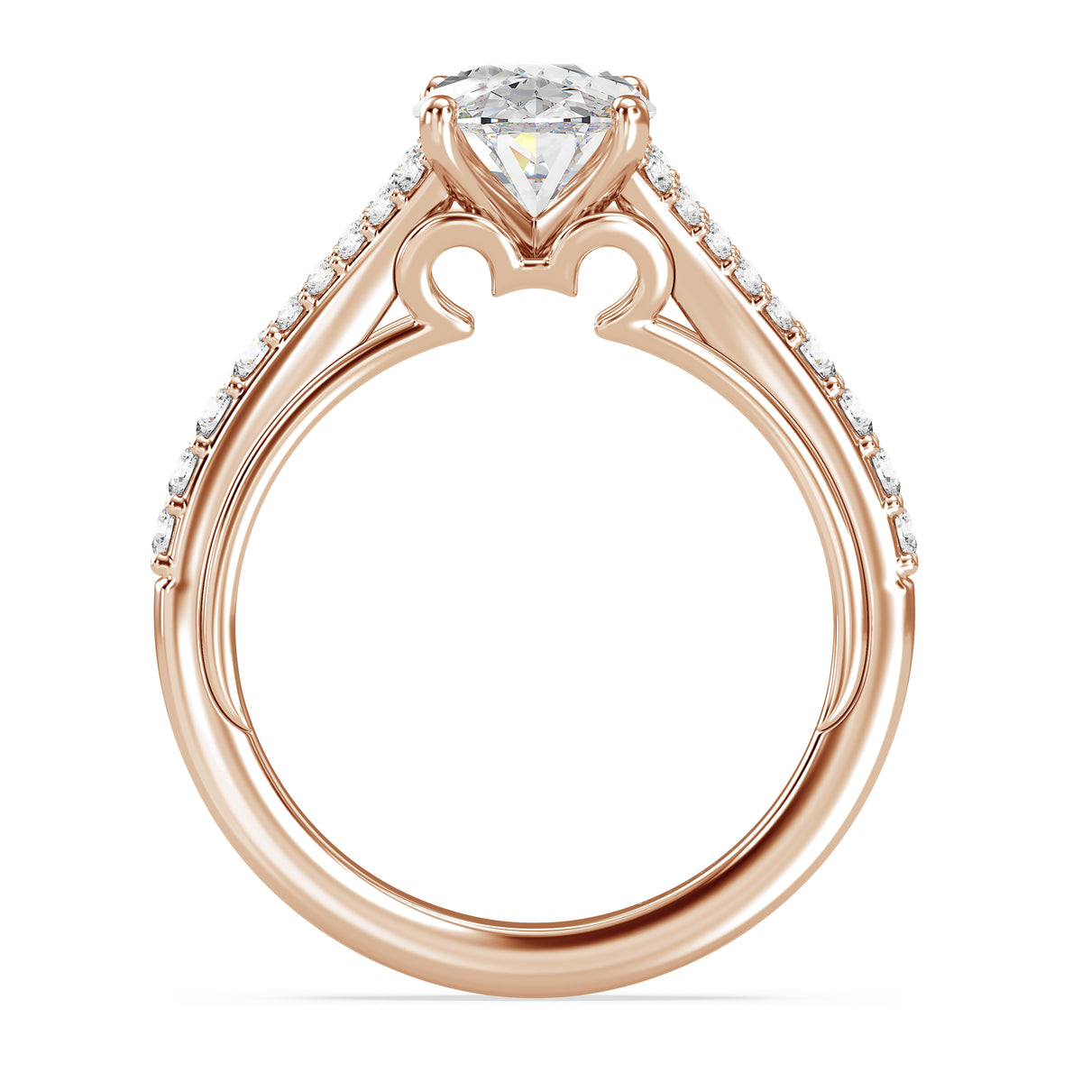 Disney Jewels Lab Grown Diamonds and 14K Gold Disney's Mickey Mouse Engagement Ring