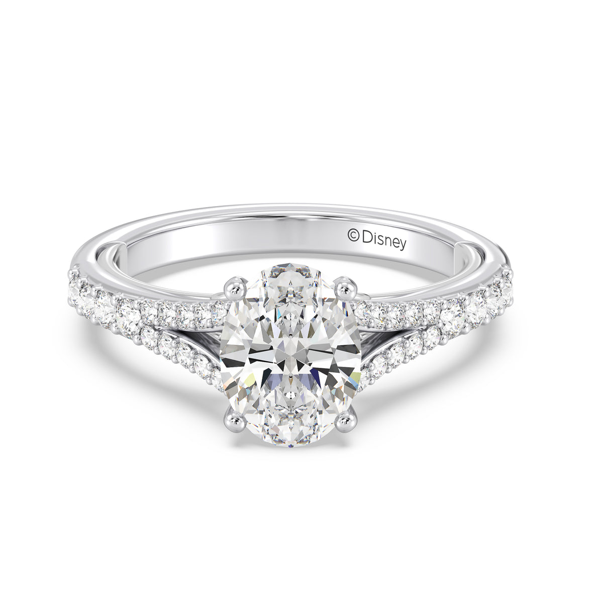 Disney Jewels Lab Grown Diamonds and 14K Gold Disney's Mickey Mouse Engagement Ring