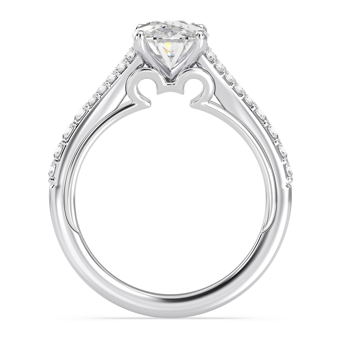 Disney Jewels Lab Grown Diamonds and 14K Gold Disney's Mickey Mouse Engagement Ring