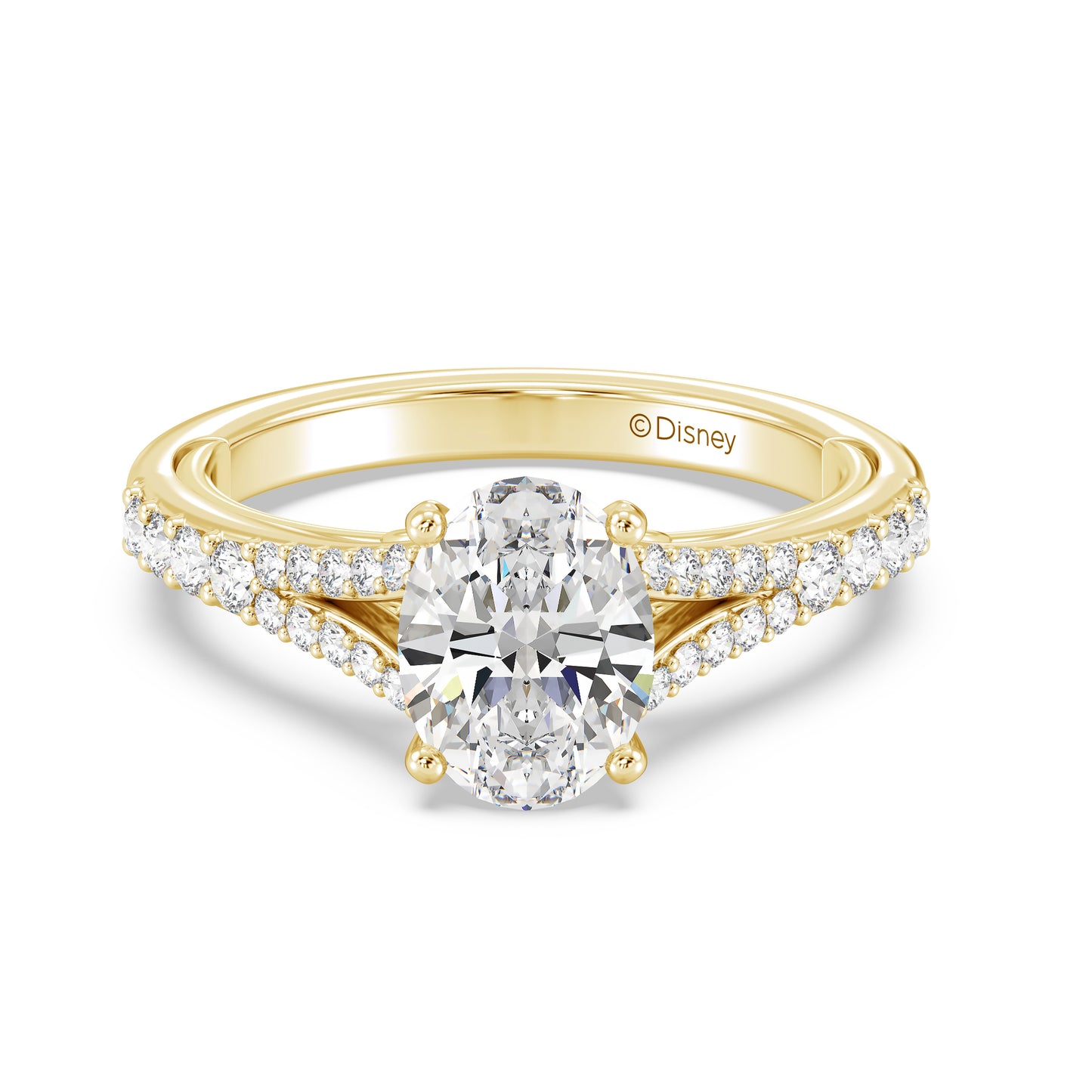 Disney Jewels Lab Grown Diamonds and 14K Gold Disney's Mickey Mouse Engagement Ring