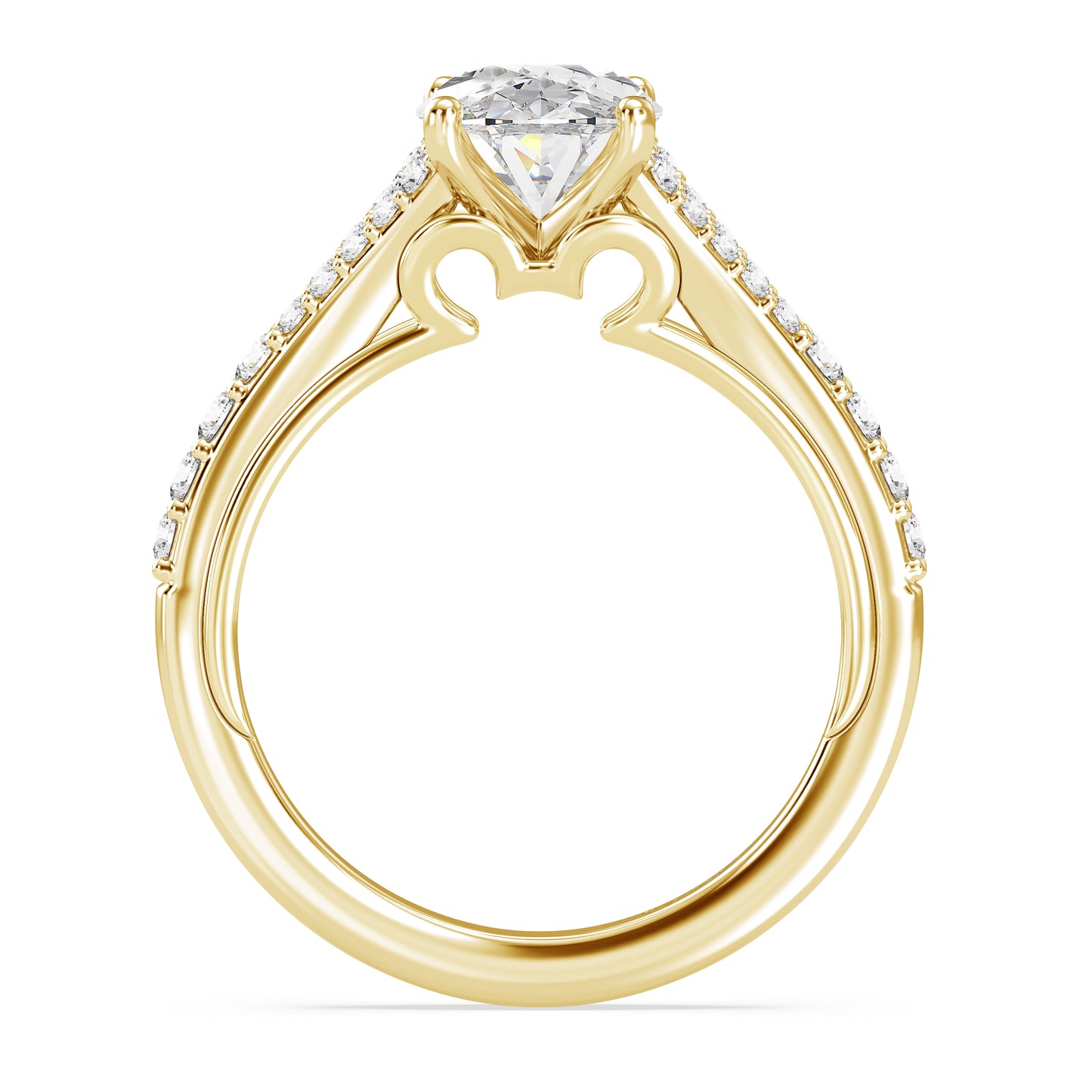 Disney Jewels Lab Grown Diamonds and 14K Gold Disney's Mickey Mouse Engagement Ring