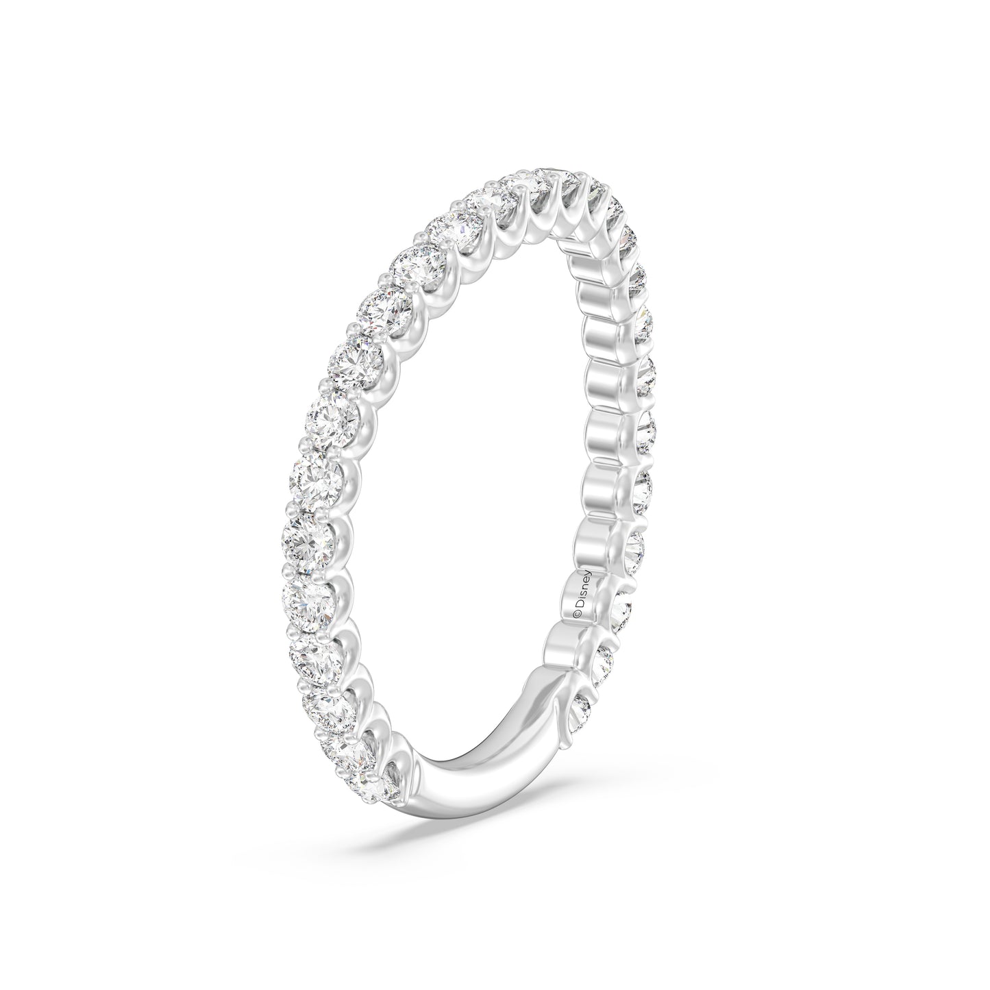 Enchanted Star Lab Grown Diamond Majestic Princess Engagement Band in 14K Gold.