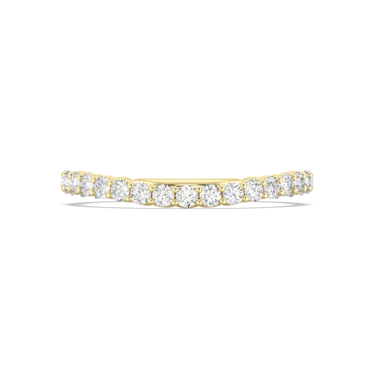 Enchanted Star Lab Grown Diamond Majestic Princess Wedding Band in 14K Gold