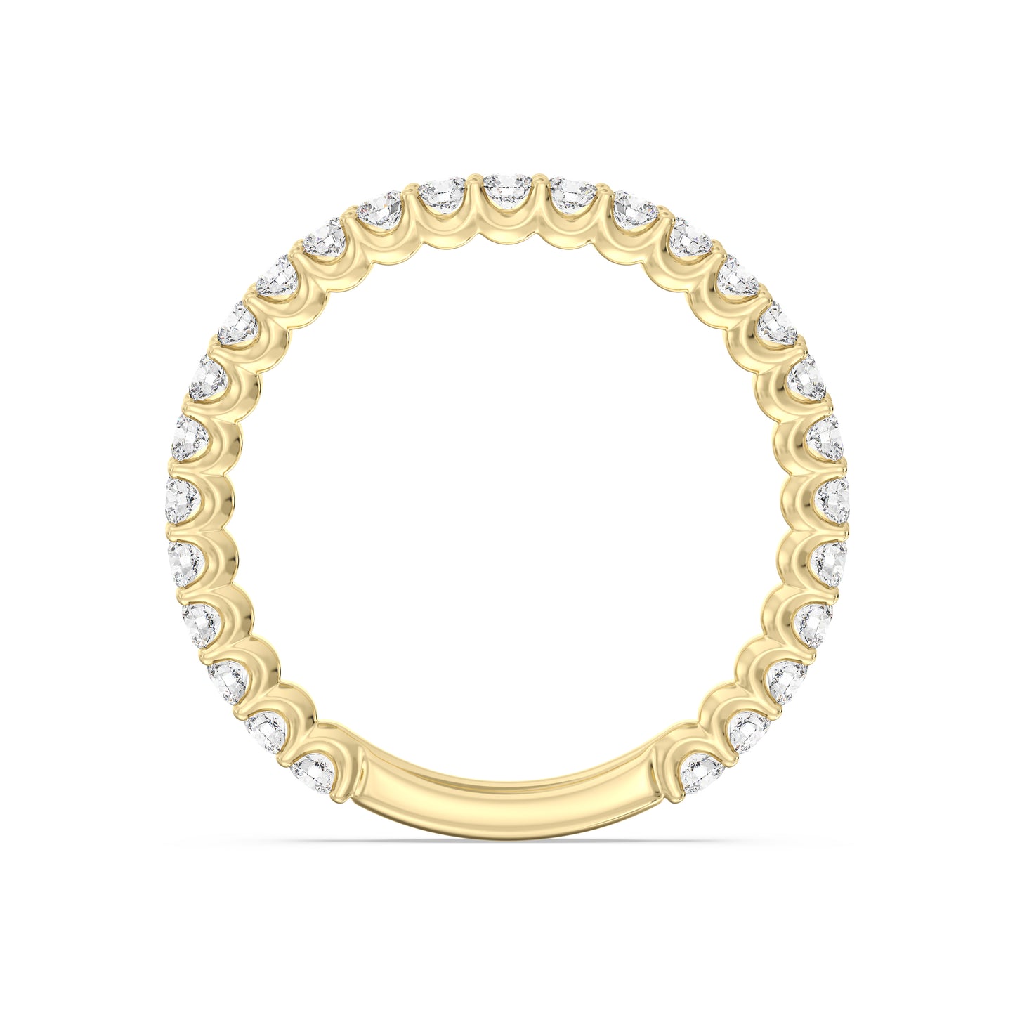 Enchanted Star Lab Grown Diamond Majestic Princess Wedding Band in 14K Gold