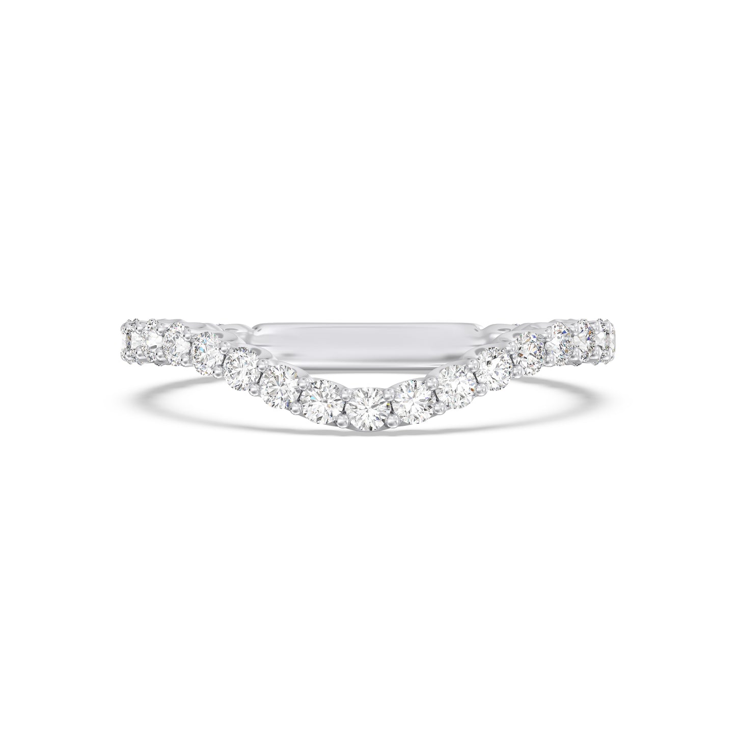 Enchanted Star Lab Grown Diamond Majestic Princess Wedding Band in 14K Gold