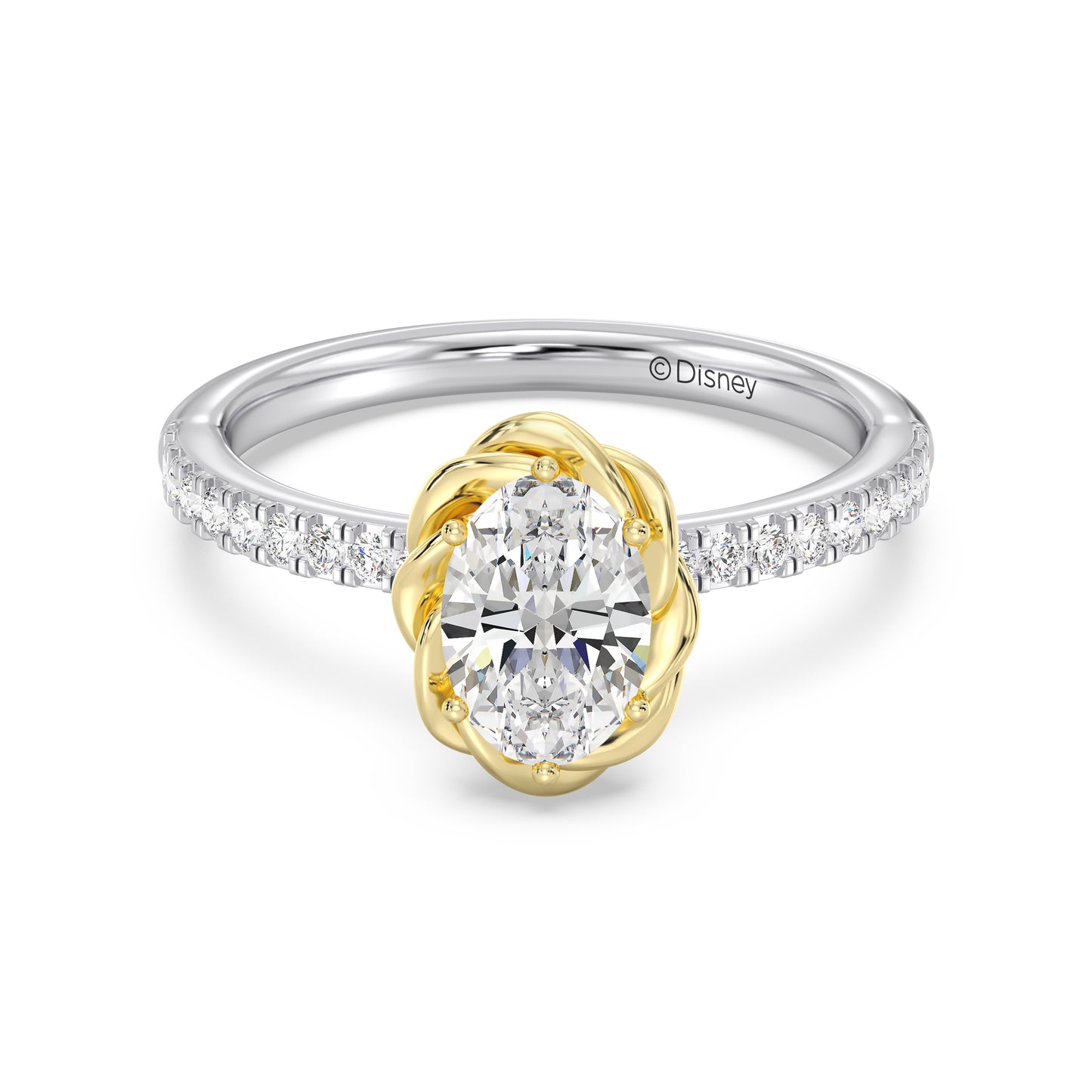 Enchanted Star Lab Grown Diamond 14K Gold Belle Rose Engagement Ring