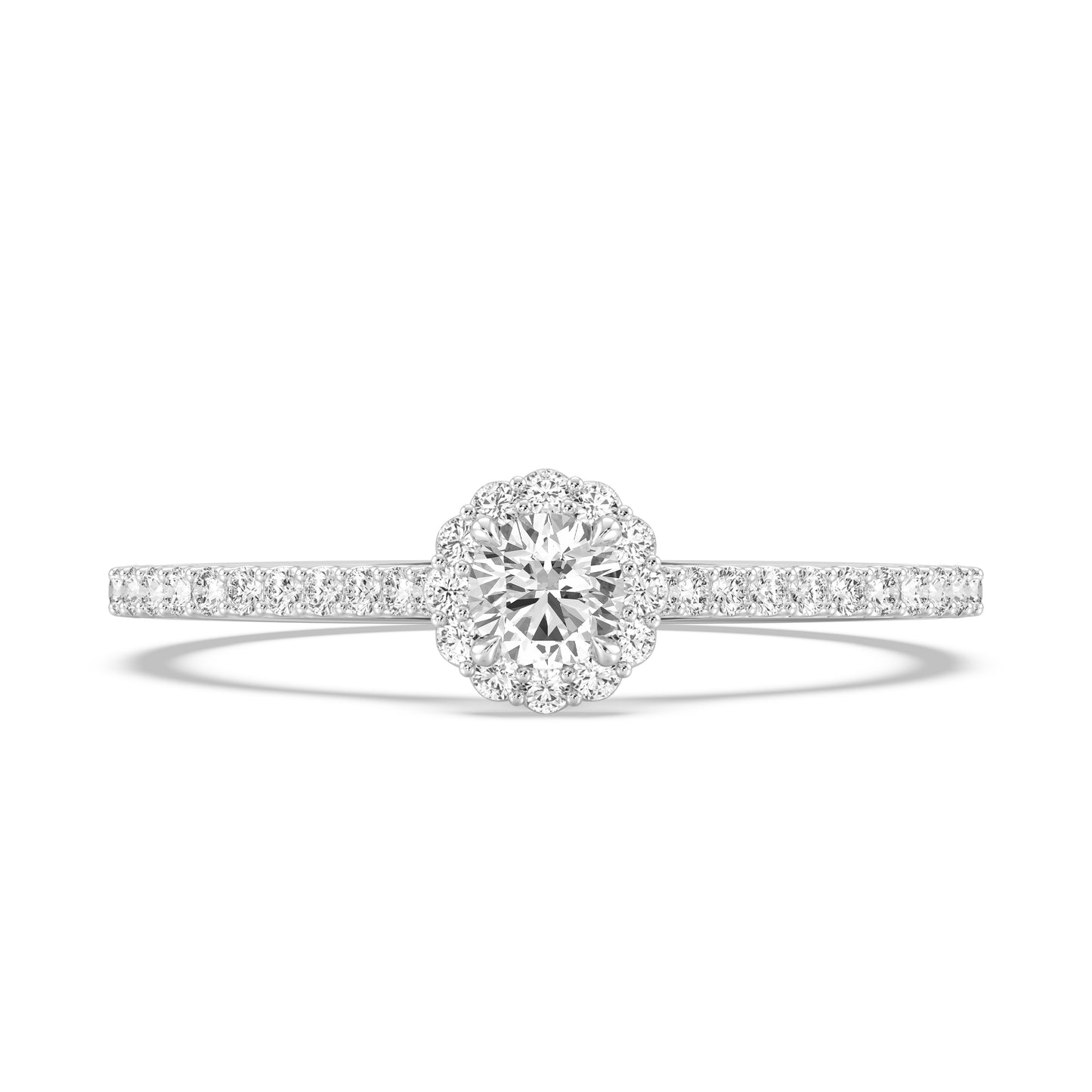 Enchanted Star 14K White Gold and Black Rhodium with 3/8 CTTW Lab Grown Diamond, Disney's Maleficient Promise Ring