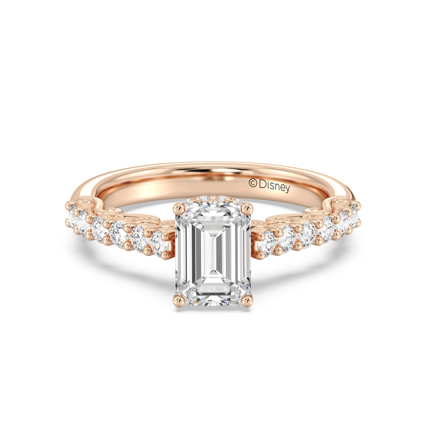Enchanted Star Lab Grown Diamond 14K Gold Cinderella Filigree Engagement Ring