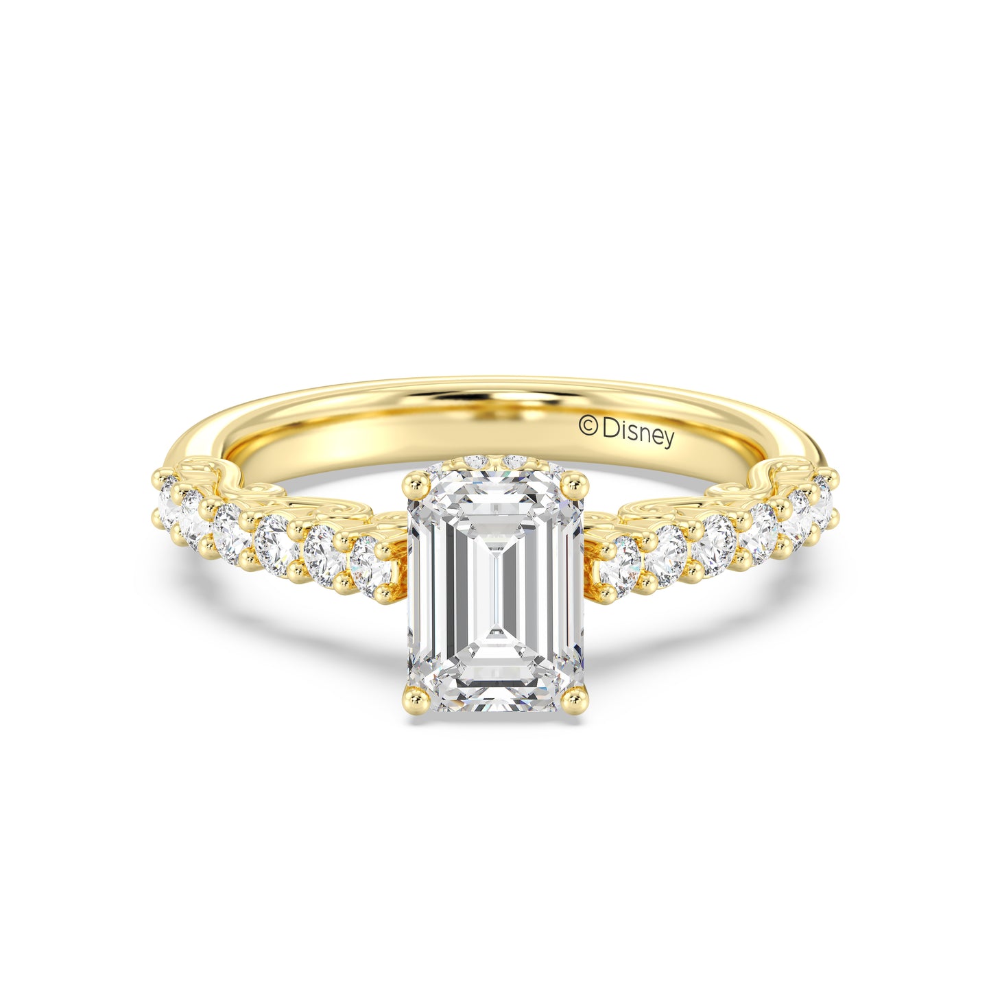 Enchanted Star Lab Grown Diamond 14K Gold Cinderella Filigree Engagement Ring