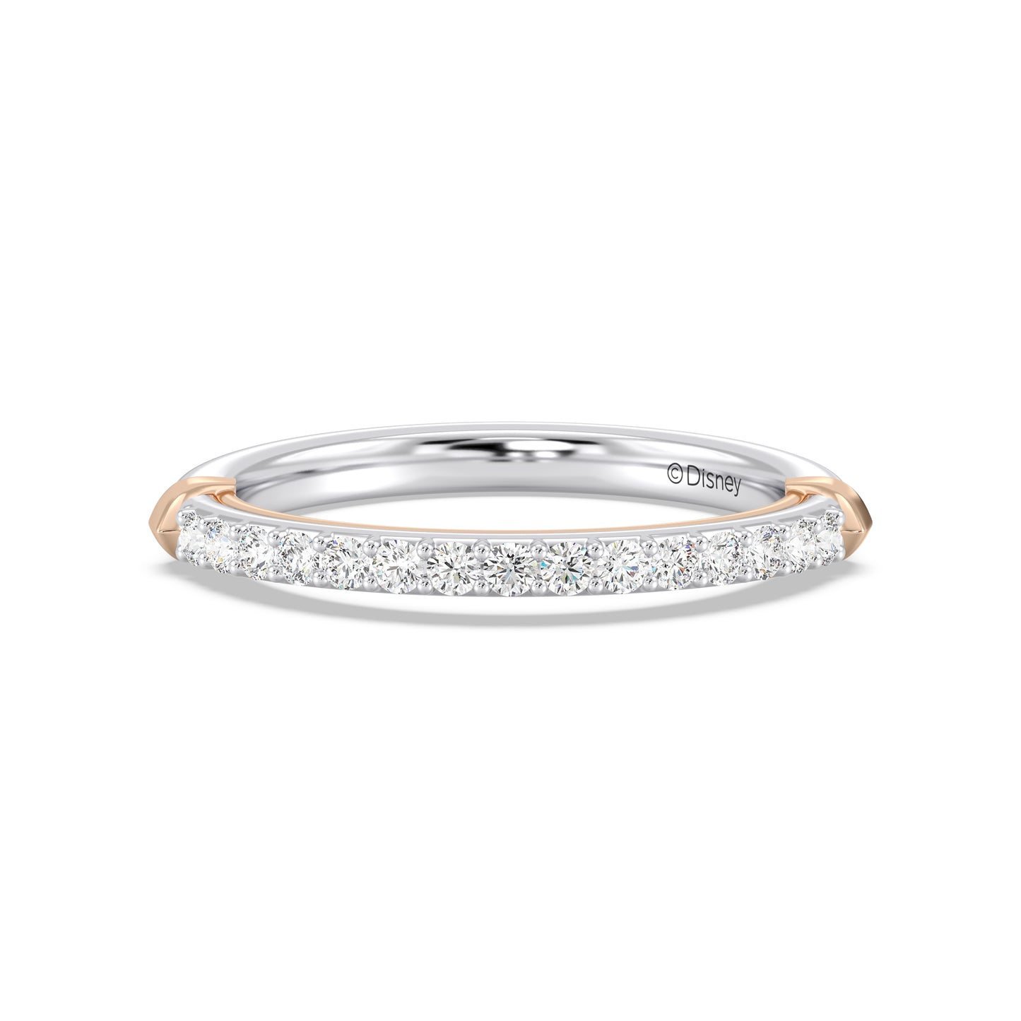 Enchanted Star 14K Gold With 1/4 CTTW Lab Grown Diamonds, Disney's Aurora Wedding Band