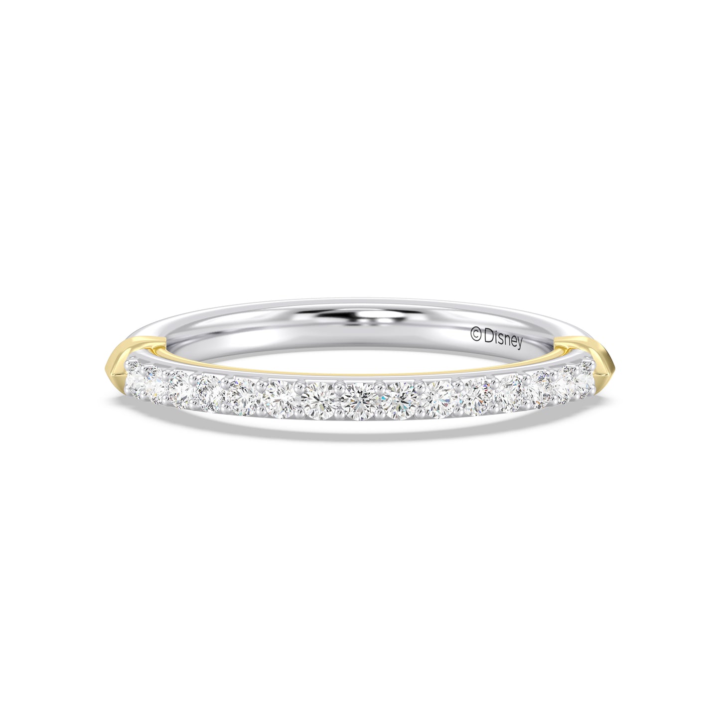 Enchanted Star 14K Gold With 1/4 CTTW Lab Grown Diamonds, Disney's Aurora Wedding Band
