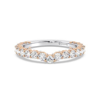 Enchanted Star 14K Gold With 3/4 CTTW Lab Grown Diamonds, Disney's Aurora Wedding Band