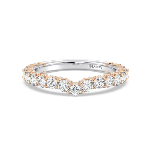 Enchanted Star 14K Gold With 3/4 CTTW Lab Grown Diamonds, Disney's Aurora Wedding Band
