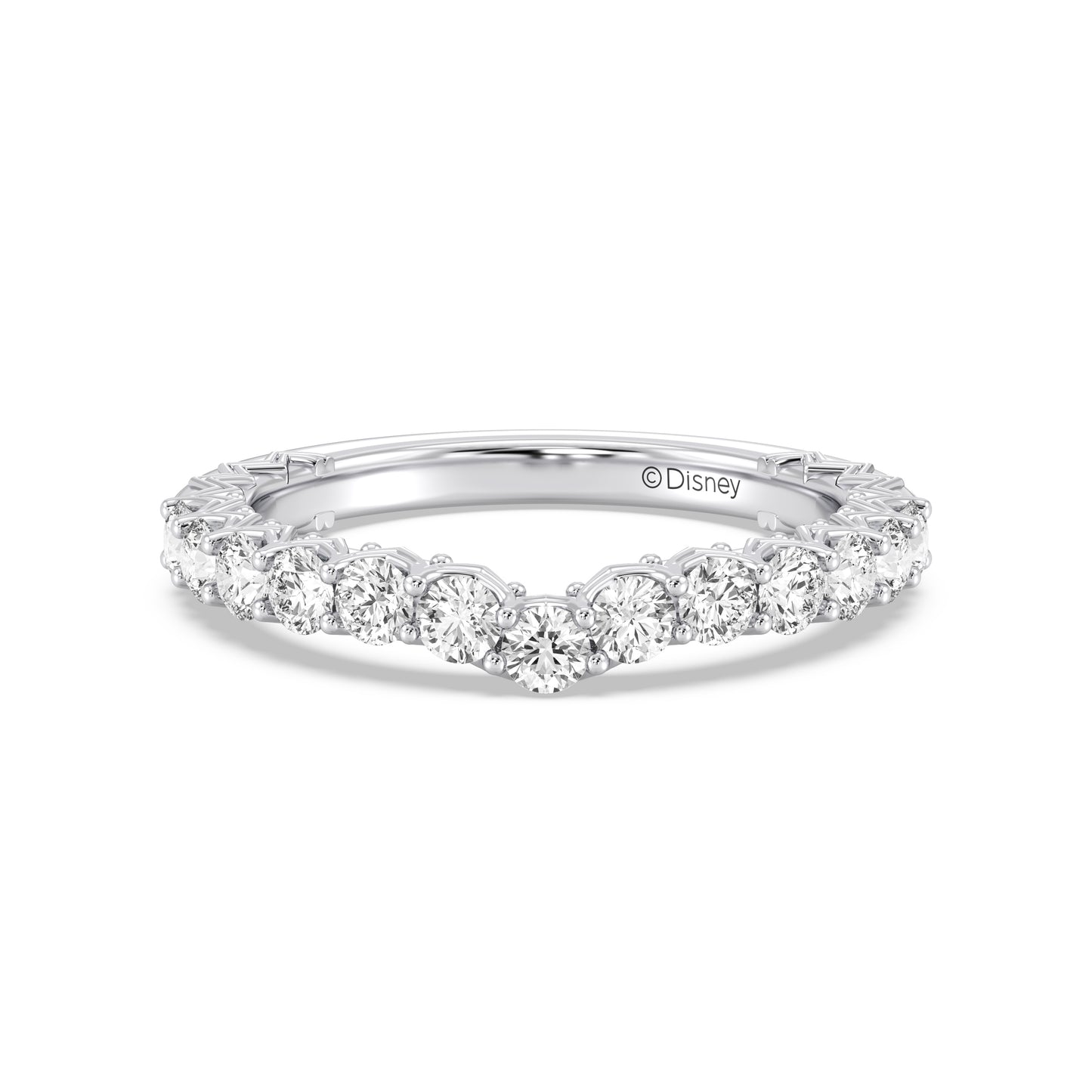 Enchanted Star 14K Gold With 3/4 CTTW Lab Grown Diamonds, Disney's Aurora Wedding Band