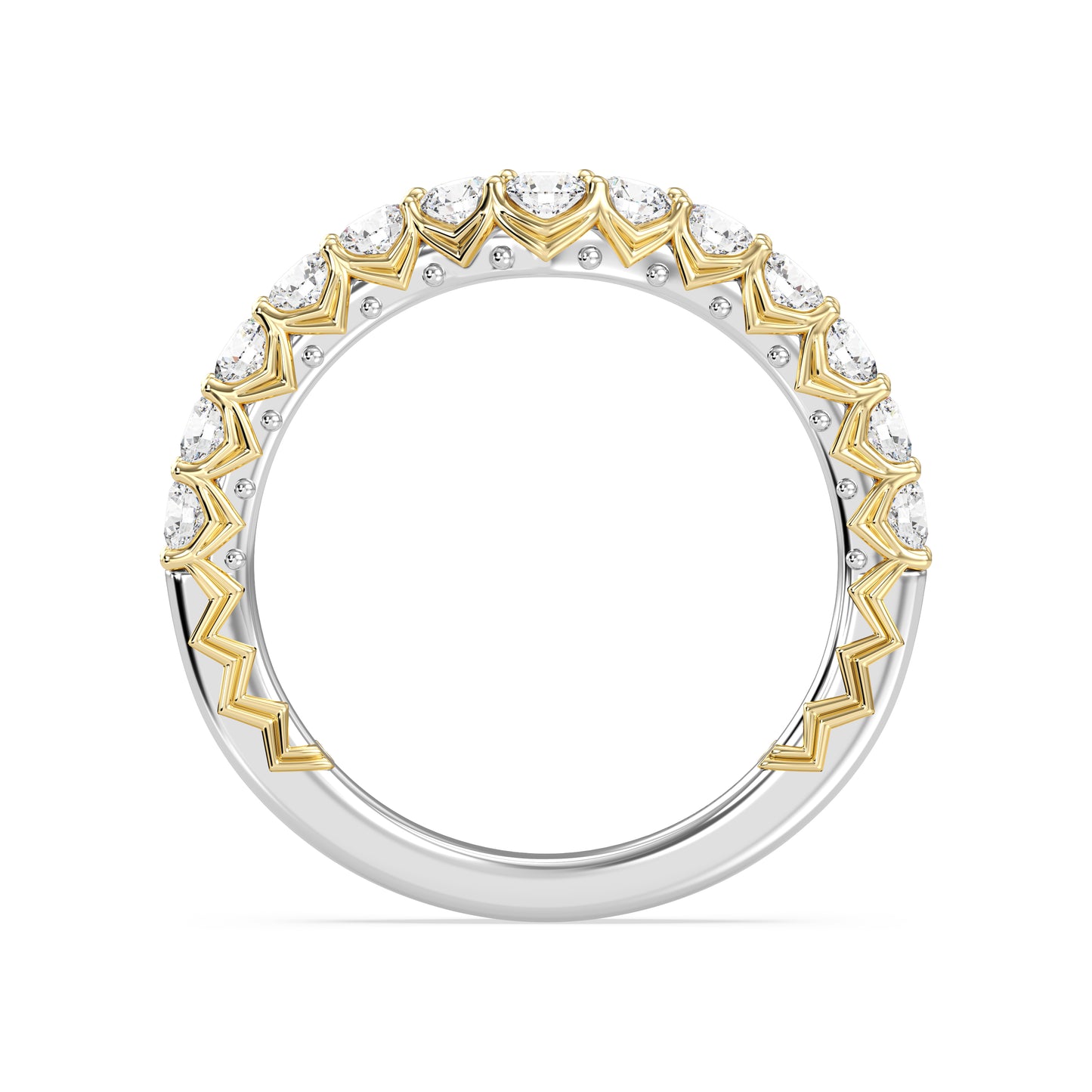 Enchanted Star 14K Gold With 3/4 CTTW Lab Grown Diamonds, Disney's Aurora Wedding Band