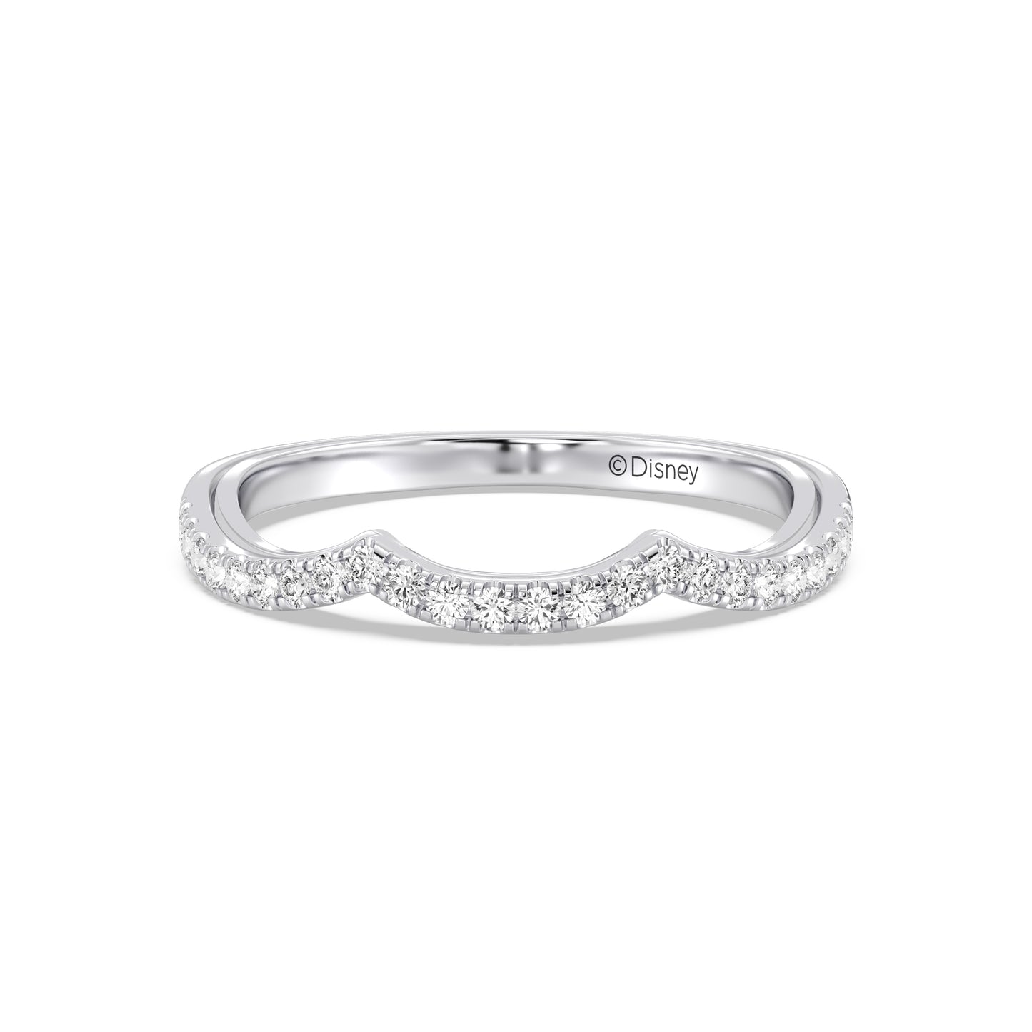 Enchanted Disney Fine Jewelry Belle Wedding Band