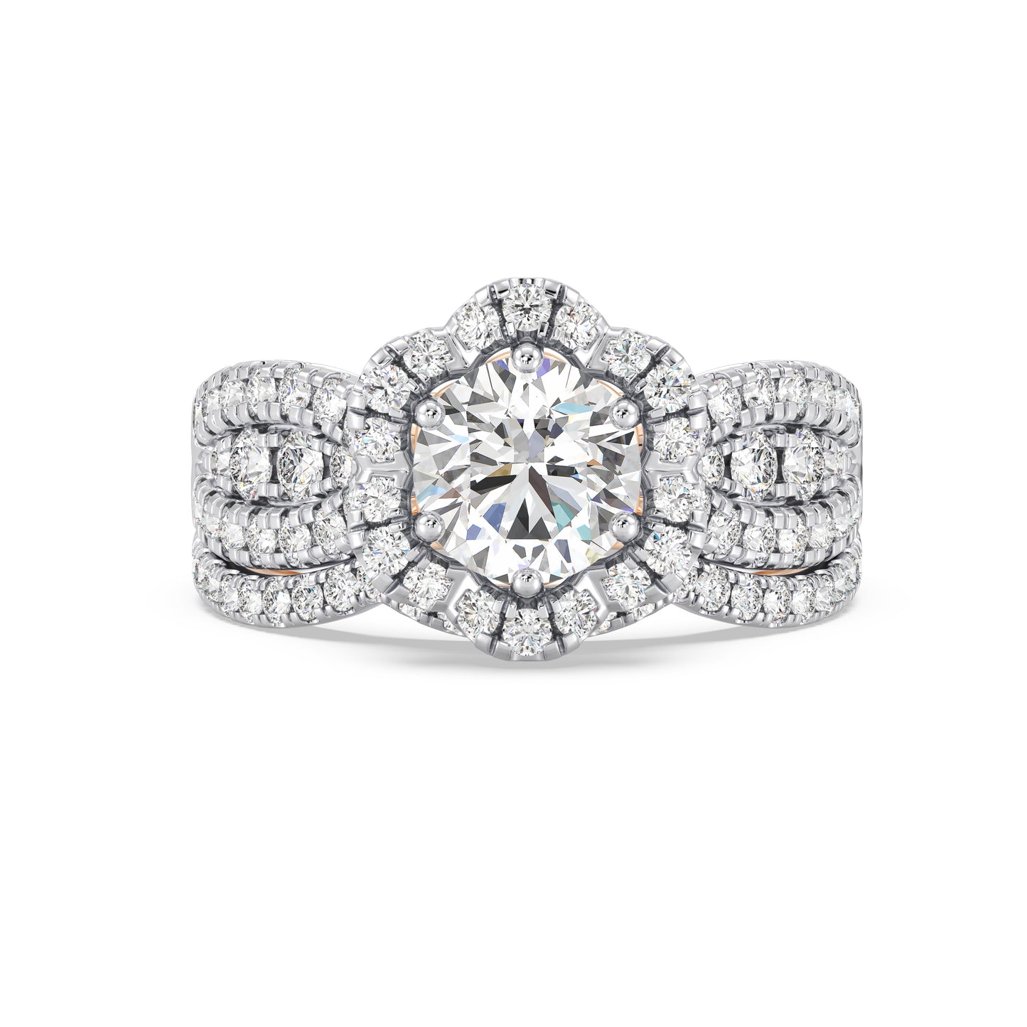 Enchanted Disney Fine Jewelry Belle Wedding Band