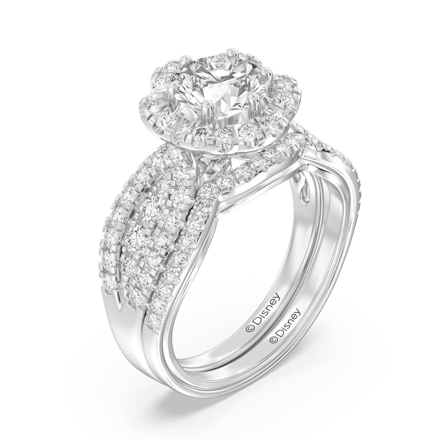 Enchanted Disney Fine Jewelry Belle Wedding Band