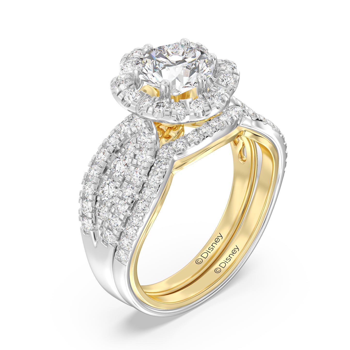 Enchanted Disney Fine Jewelry Belle Wedding Band