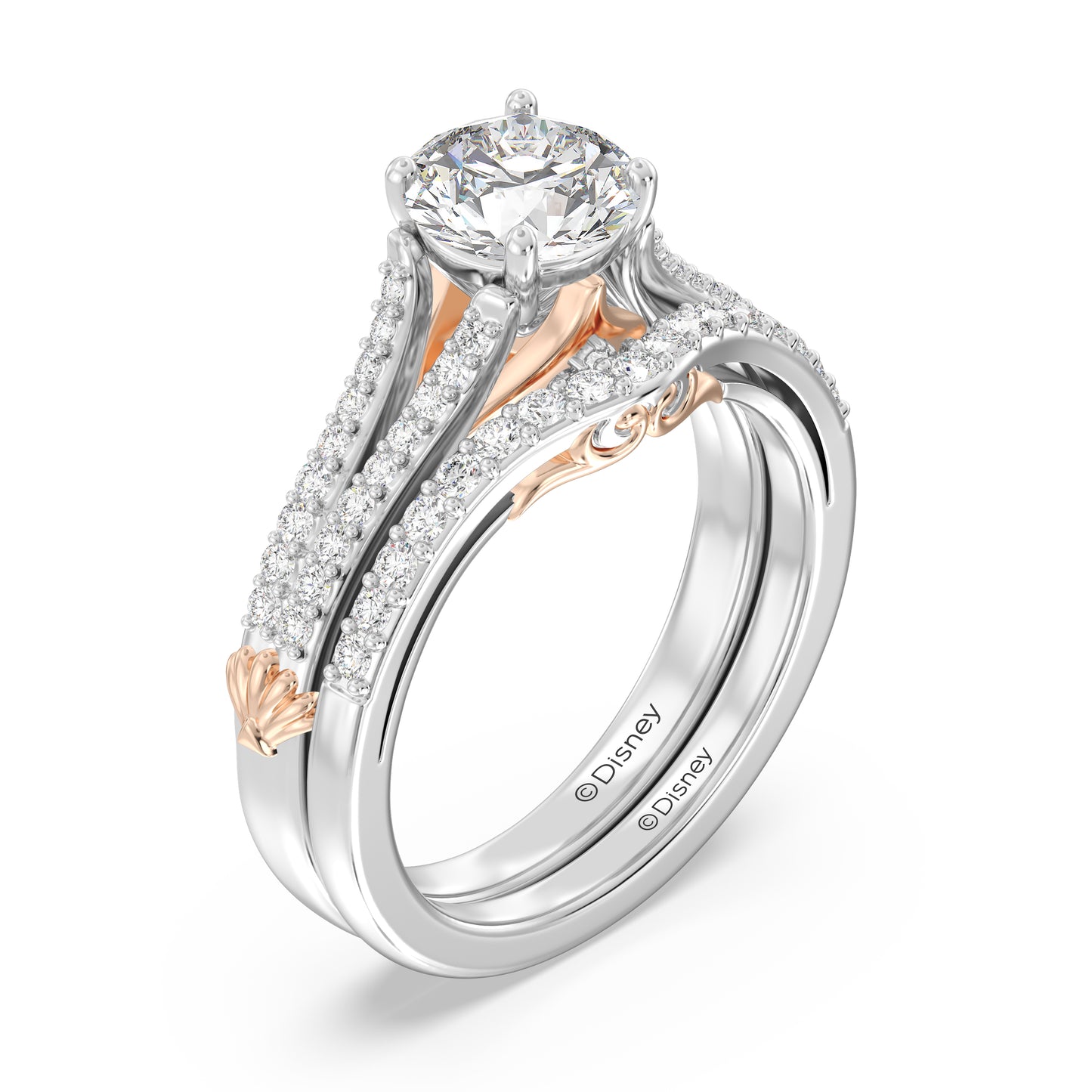 Enchanted Disney Fine Jewelry Ariel Wedding Band
