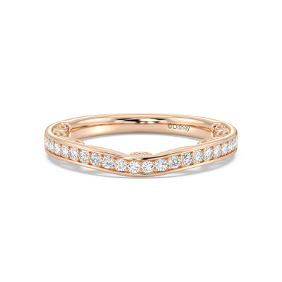 Enchanted Star 14K Gold With 1/4 CTTW Lab Grown Diamonds, Disney's Cinderella Wedding Band