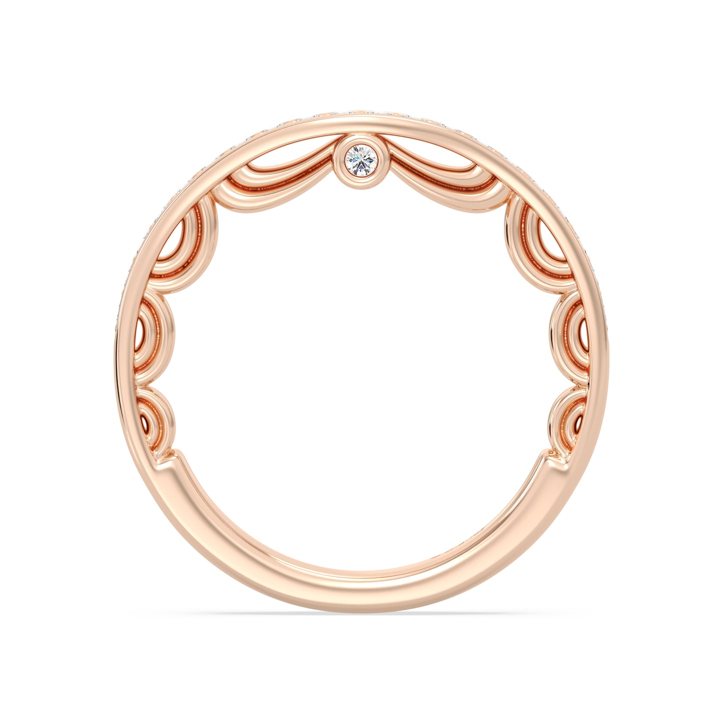 Enchanted Disney Fine Jewelry Cinderella Wedding Band