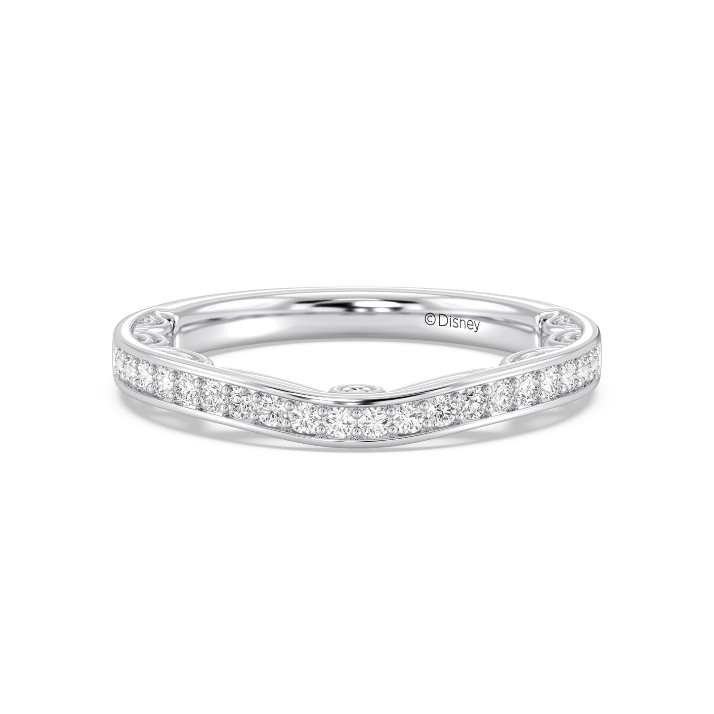 Enchanted Disney Fine Jewelry Cinderella Wedding Band