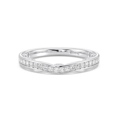 Enchanted Star 14K Gold With 1/4 CTTW Lab Grown Diamonds, Disney's Cinderella Wedding Band