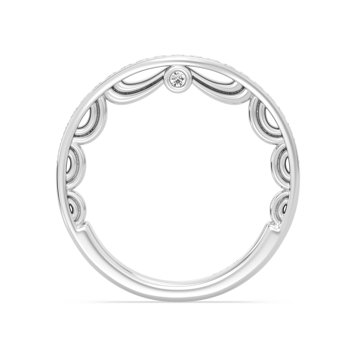 Enchanted Disney Fine Jewelry Cinderella Wedding Band