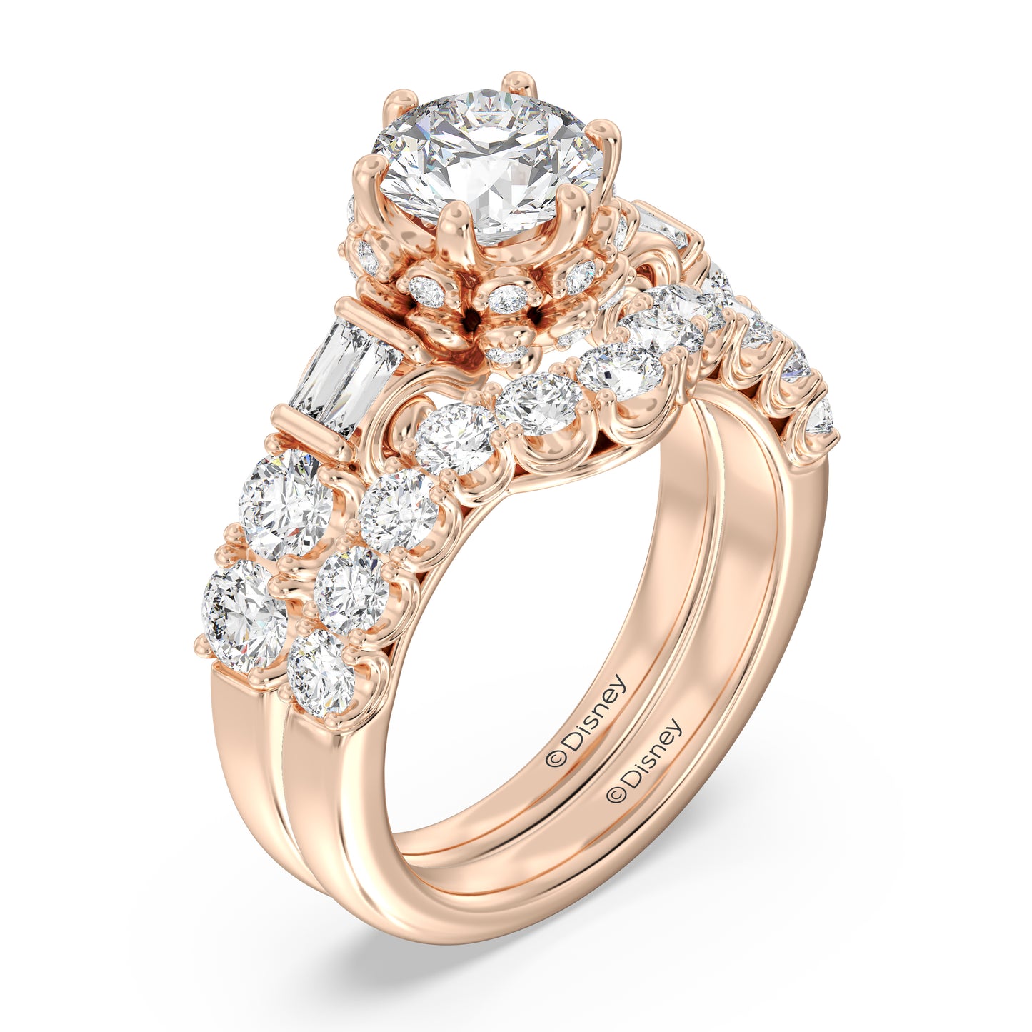 Enchanted Disney Fine Jewelry Cinderella Wedding Band